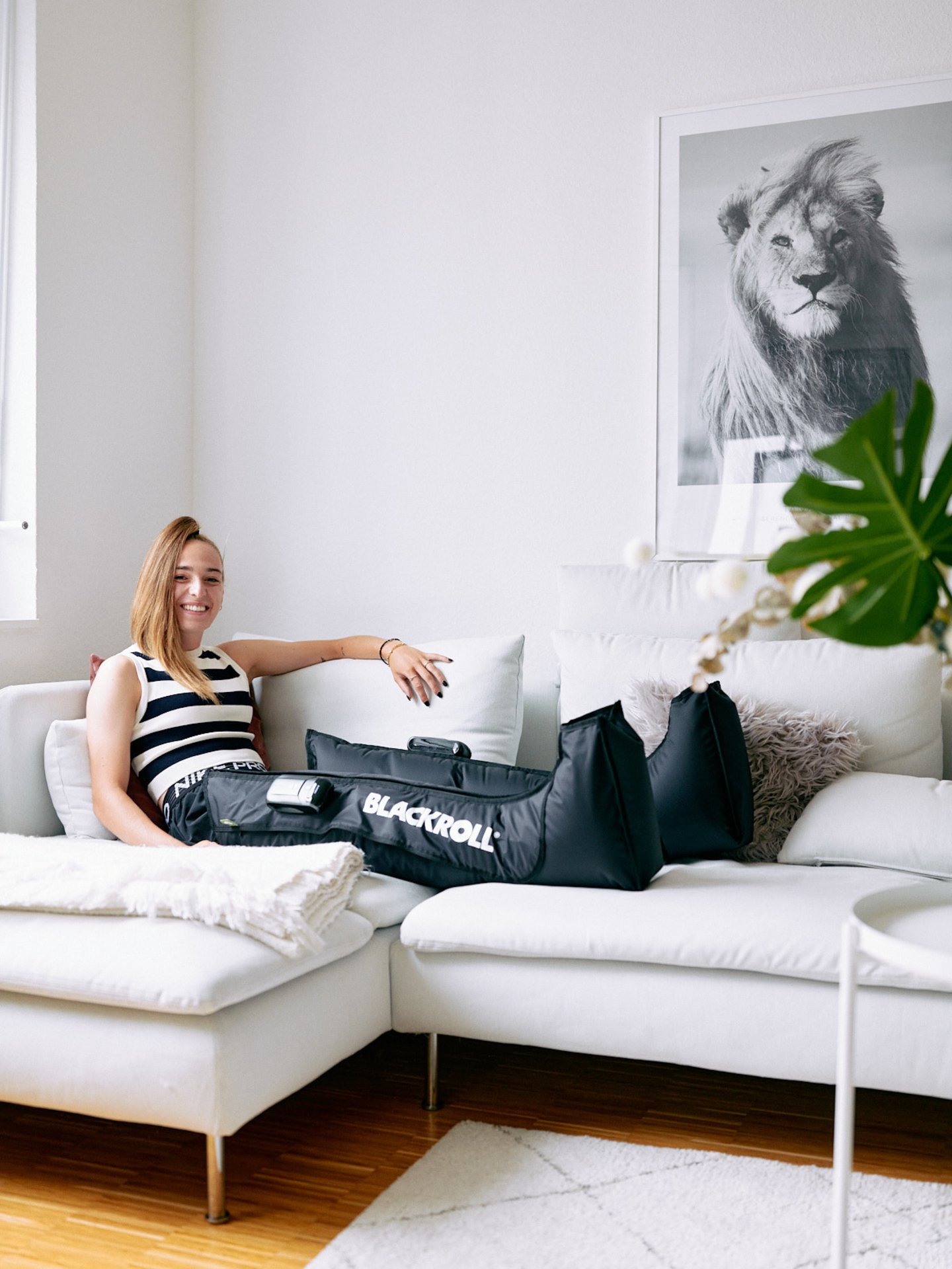 COMPRESSION BOOTS at Sophia Kleinherne’s home