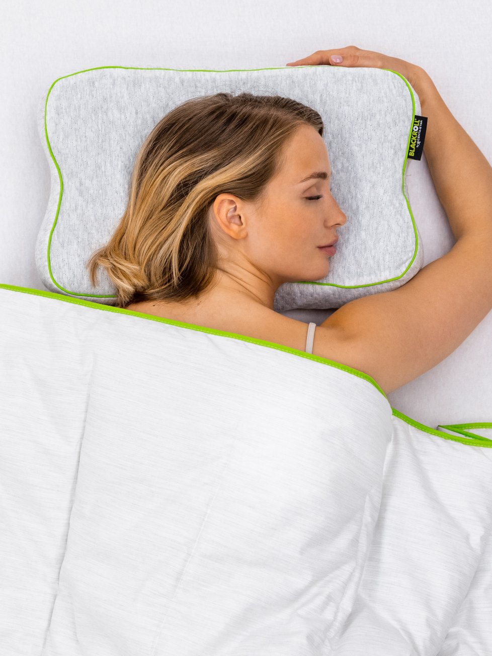 Nackenkissen grau Bauchschläfer Blackroll