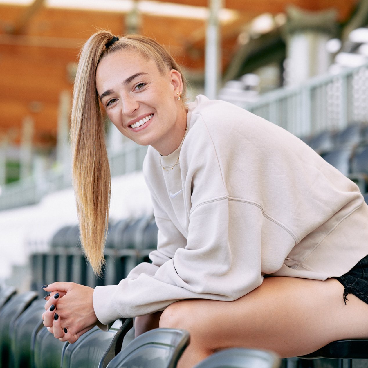 Sophia Kleinherne attend avec impatience la Coupe du monde de football féminin.