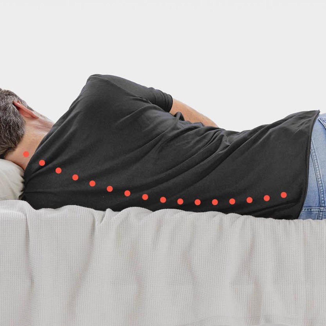 Too-soft mattress causes back pain