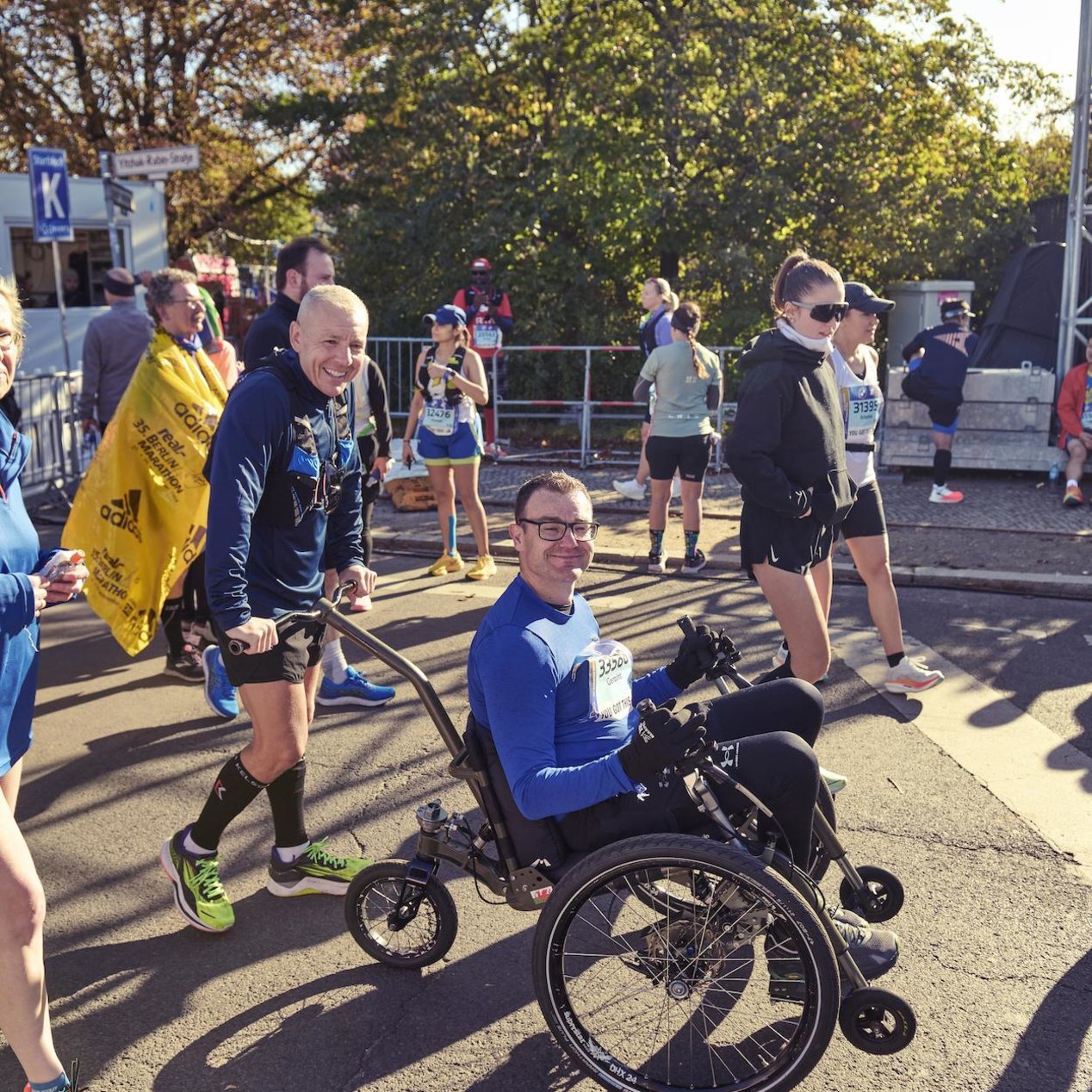 Participants au marathon de Berlin