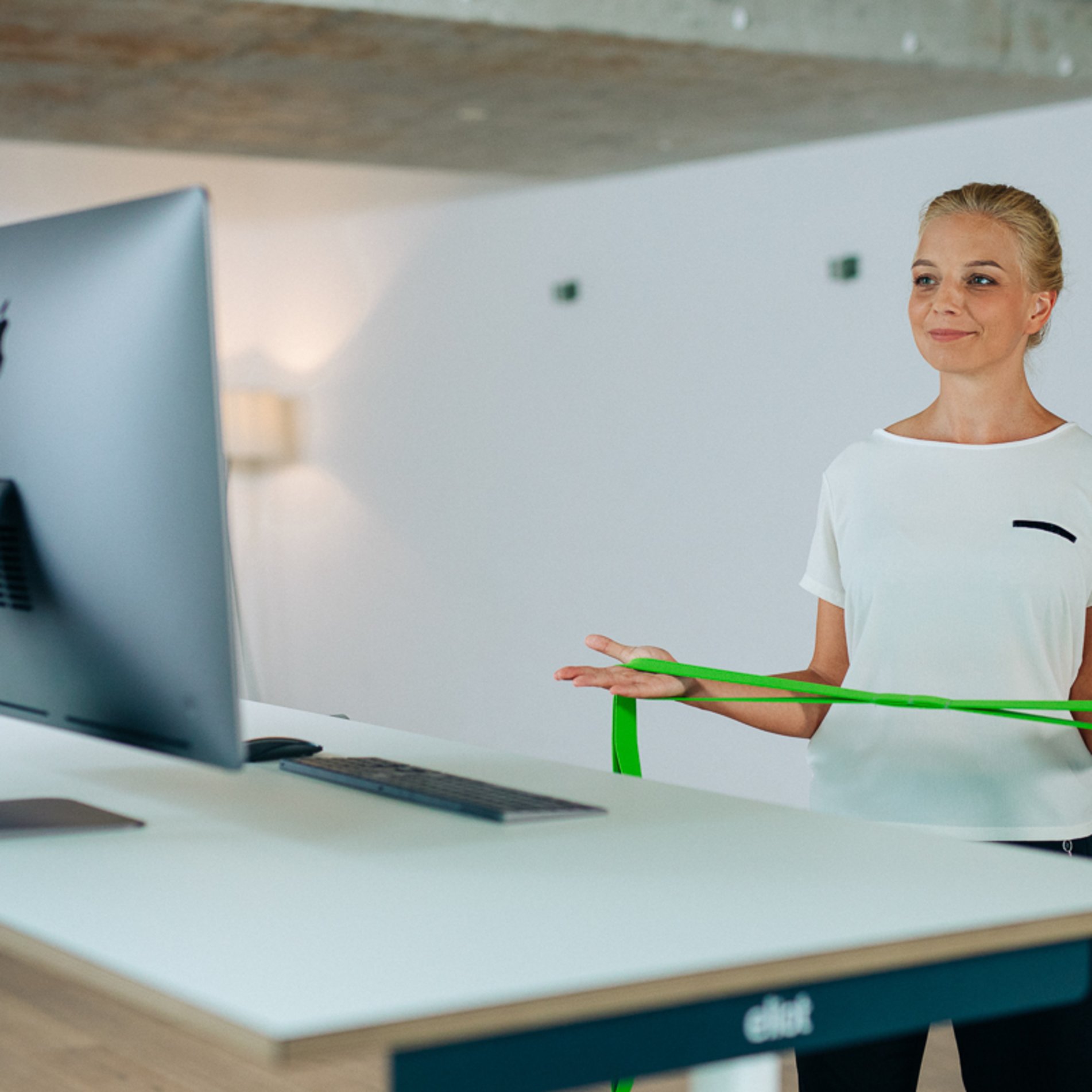Muscle activation—even in the office.