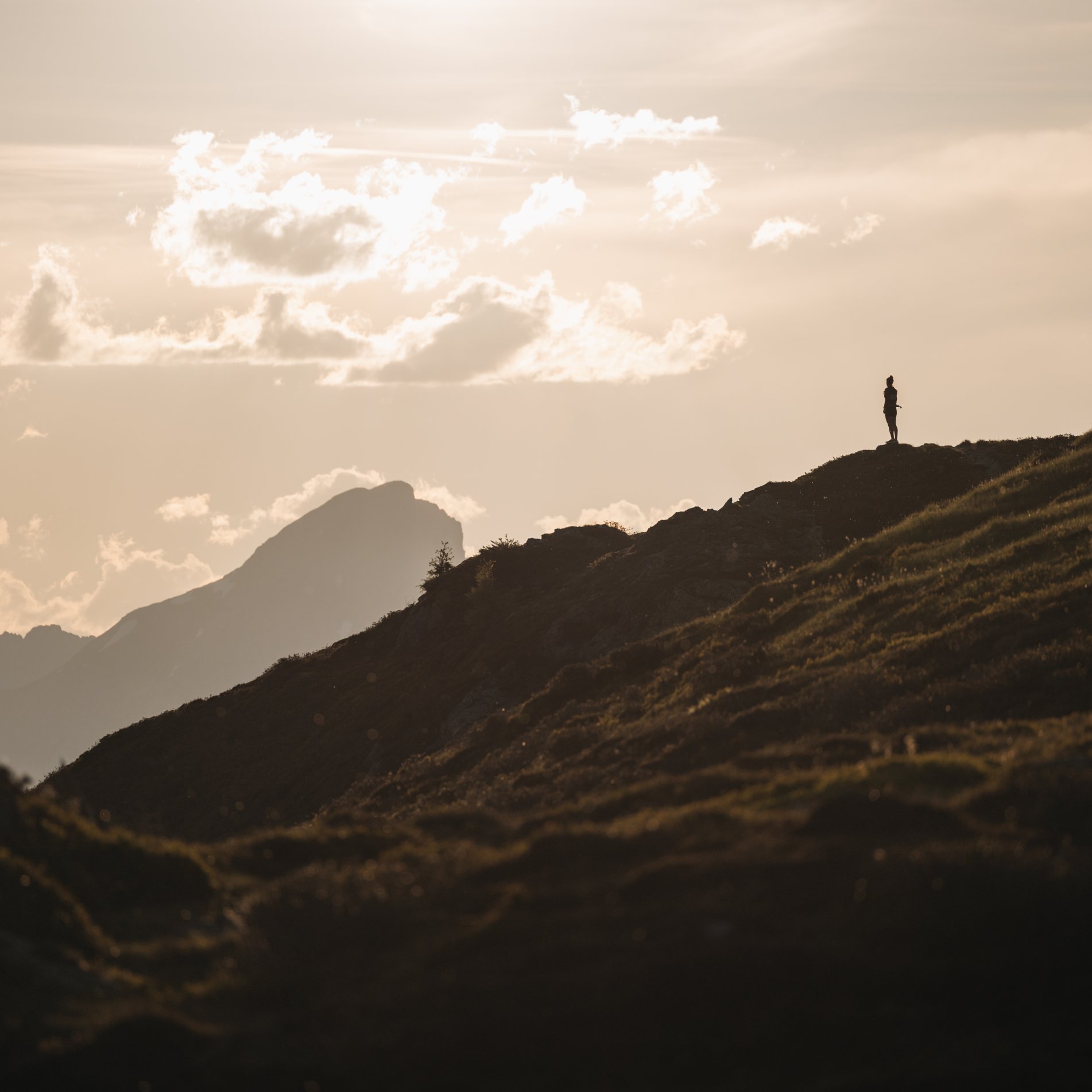 Kimi Schreiber in the mountains