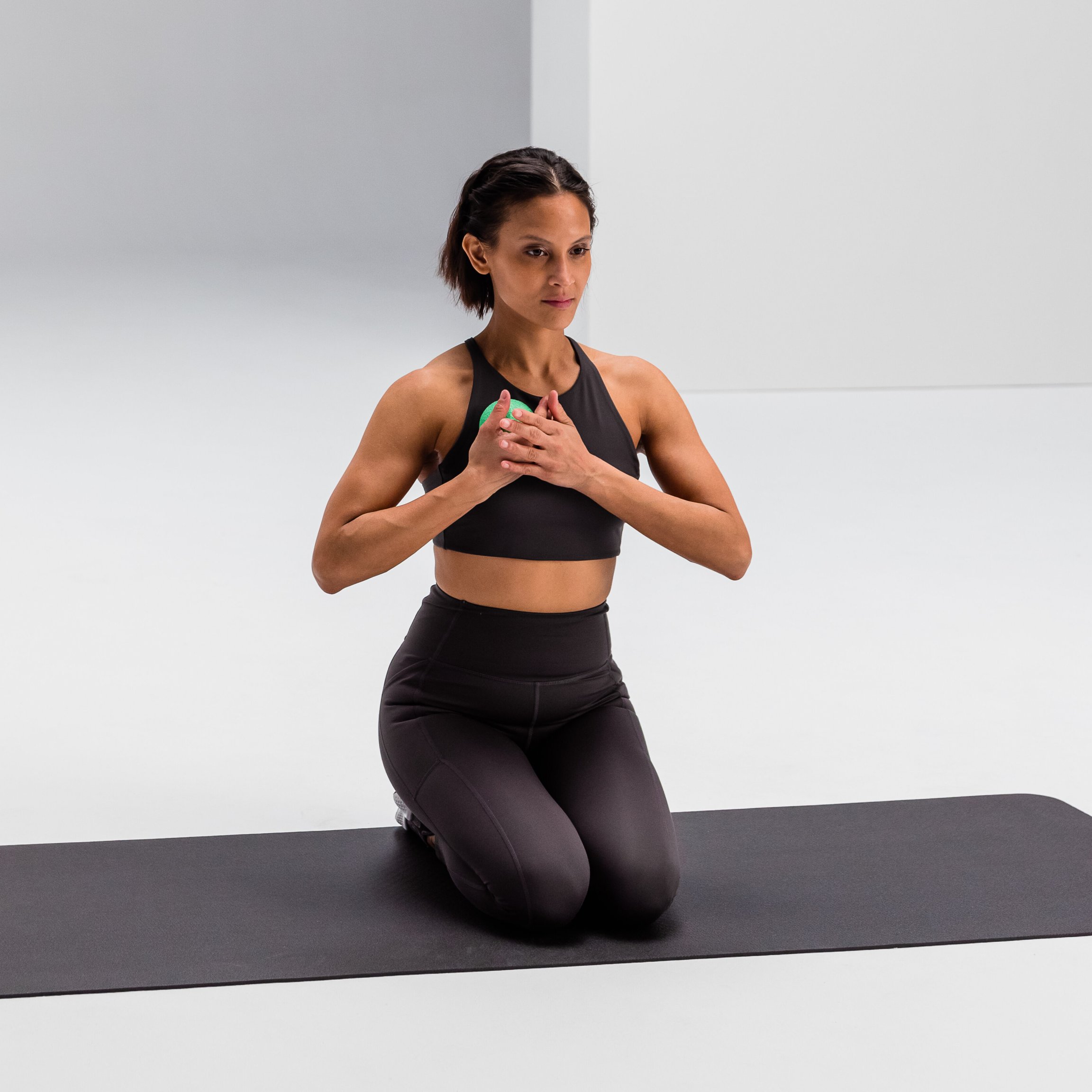 Self-massage of the chest with the BALL