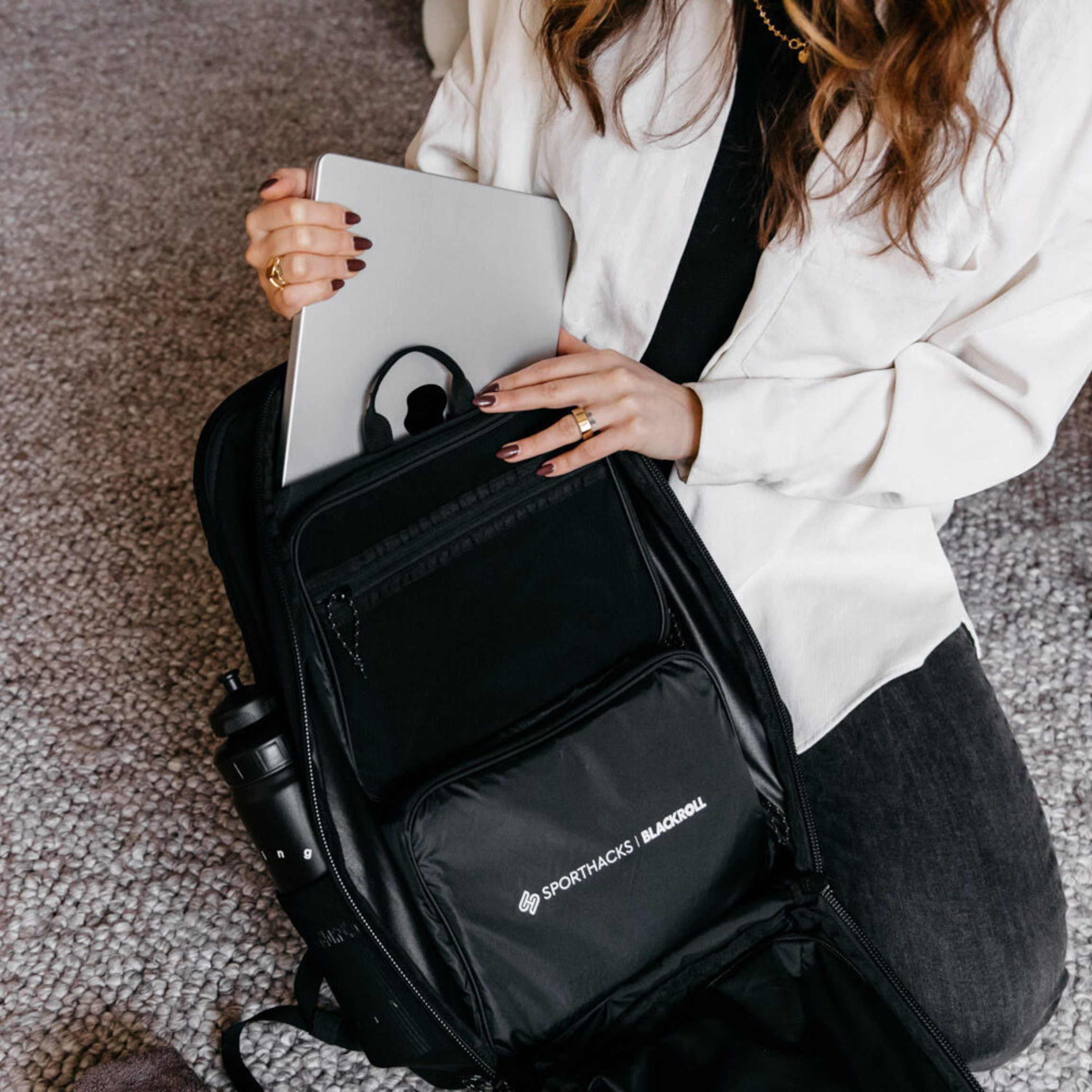 Laptop compartment on the READY Backpack