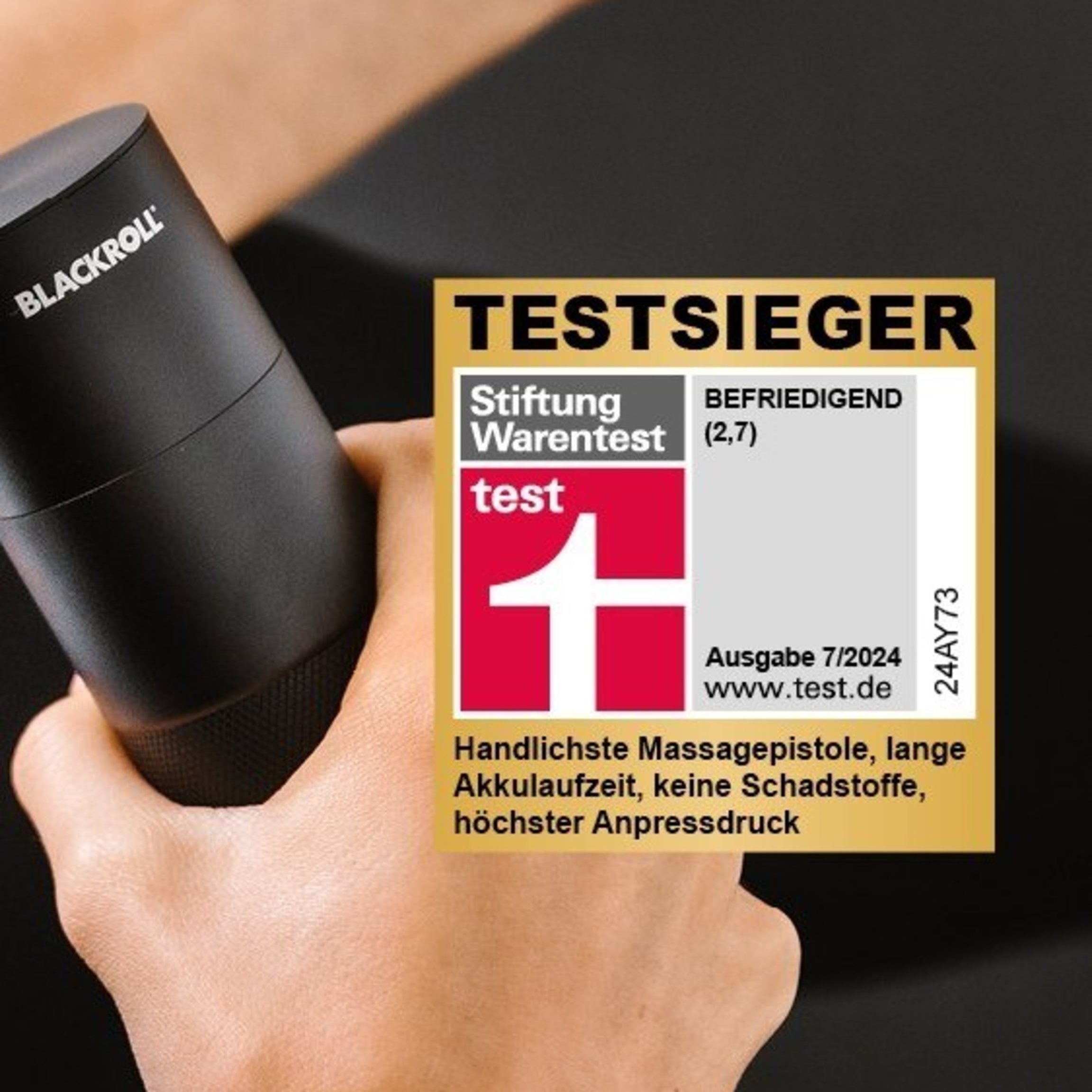 "BLACKROLL FASCIA GUN – Topkeuze van Stiftung Warentest