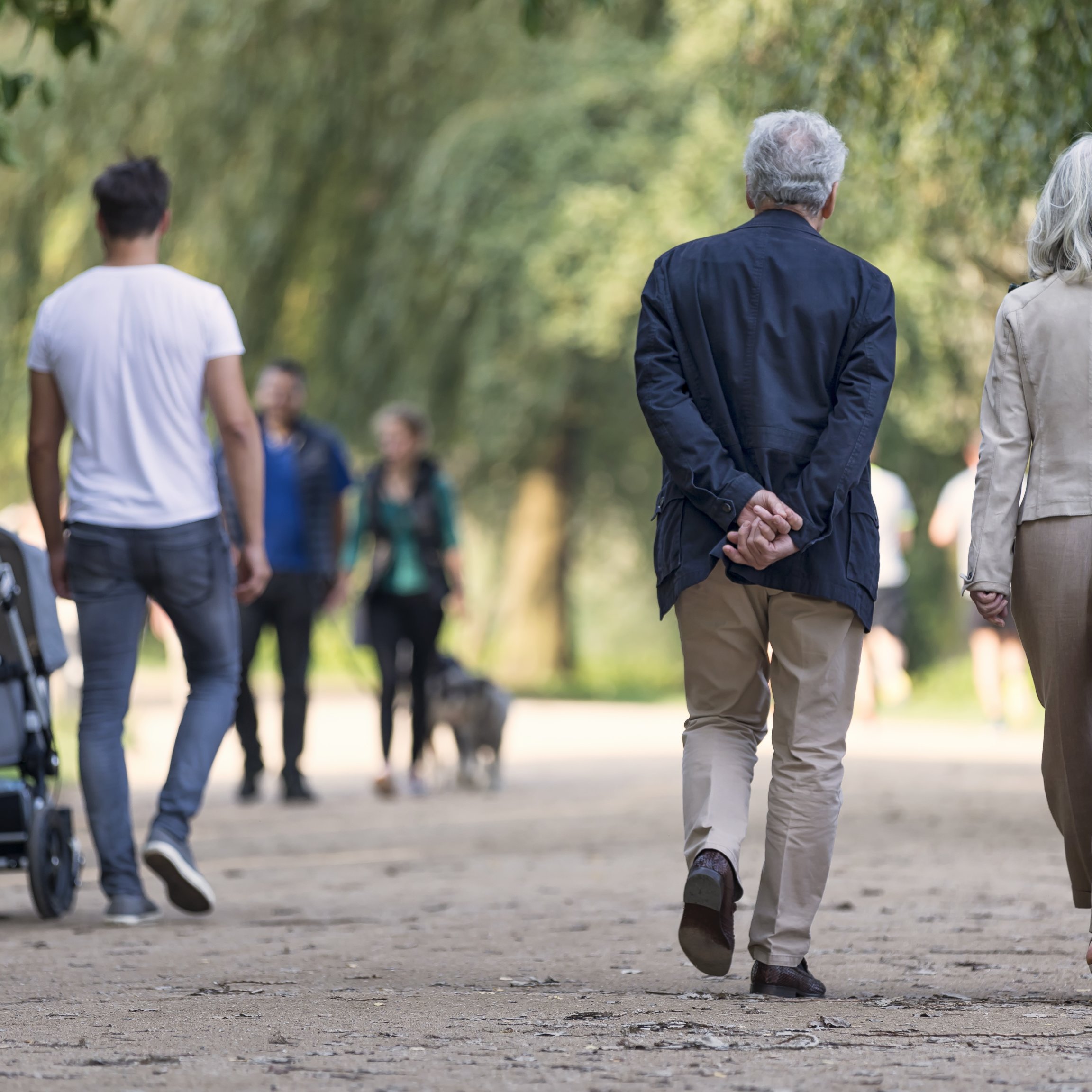 People taking a walk together
