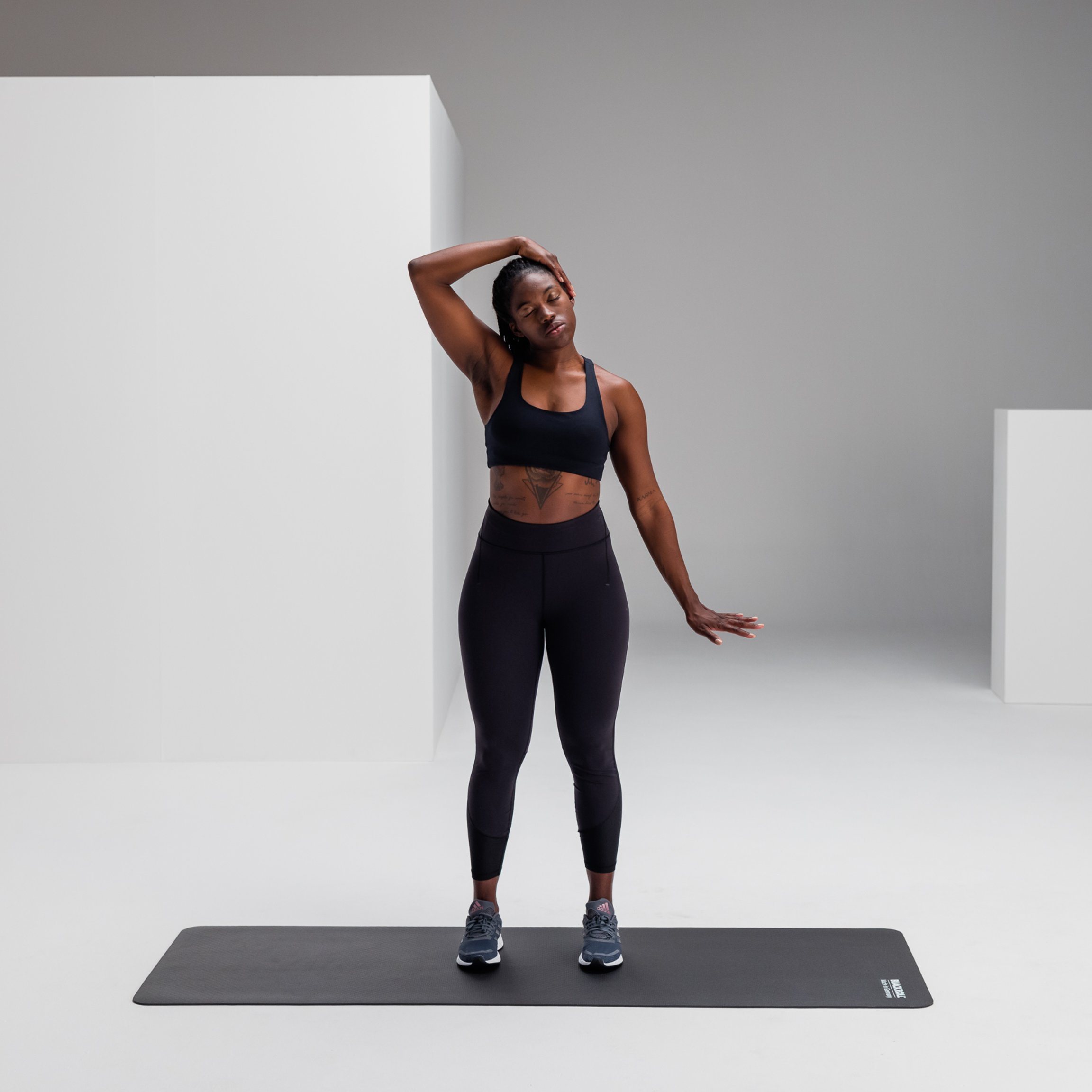 Stretching the neck muscles