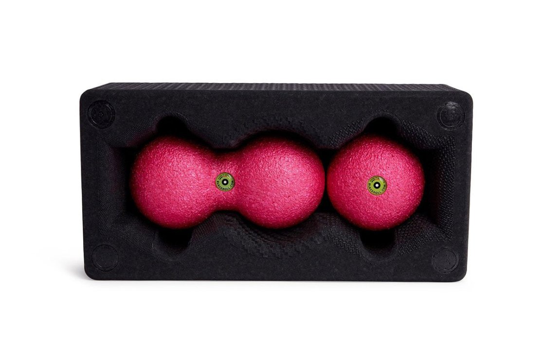 blackroll yoga block set mit duoball 08 und ball 08