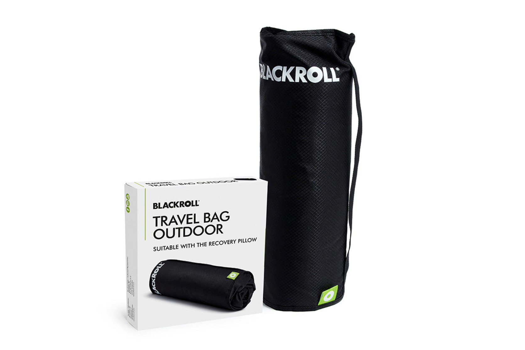 BLACKROLL® TRAVEL BAG OUTDOOR mit verstautem RECOVERY PILLOW Original
