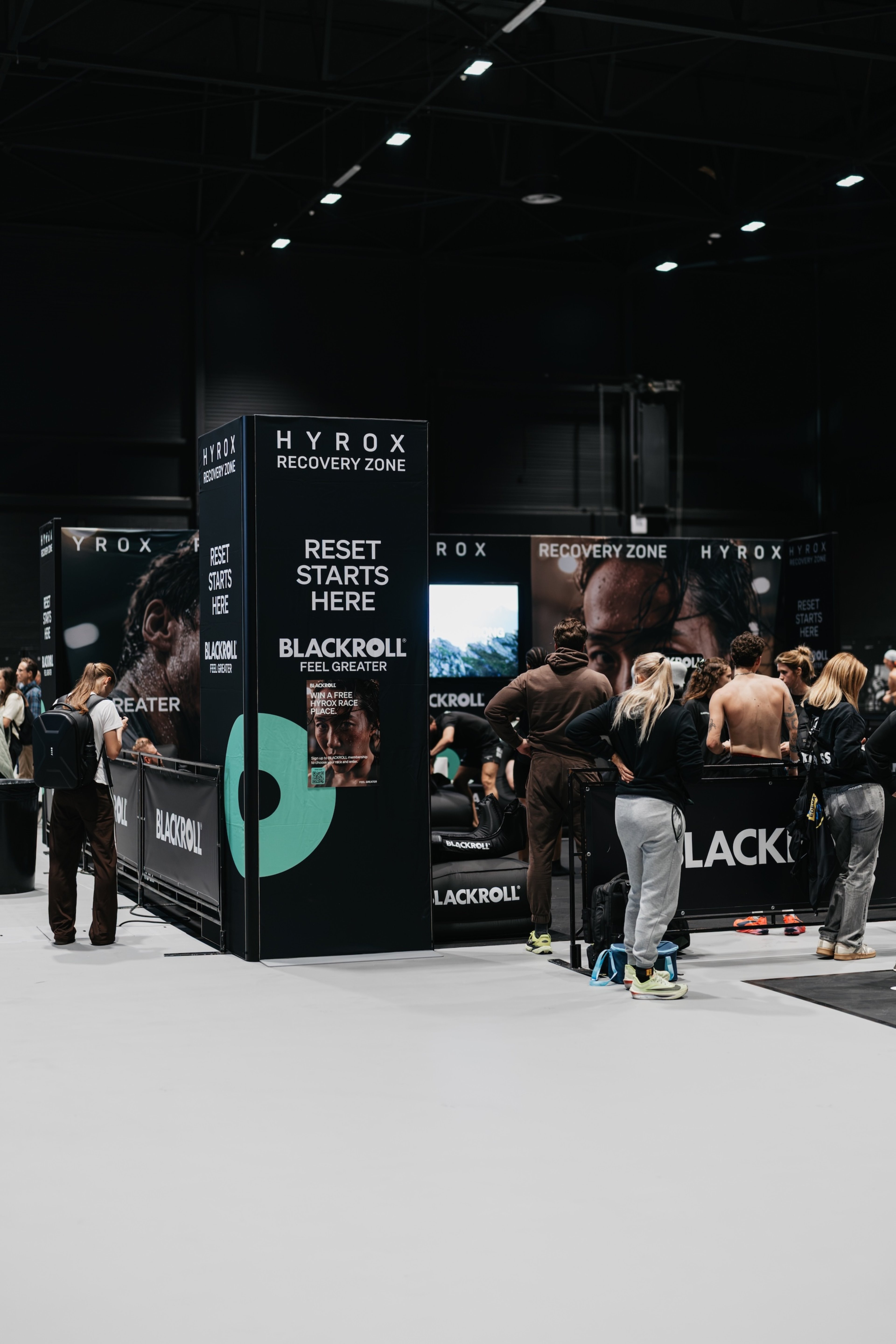 BLACKROLL Recovery Zone bei HYROX Race in Maastricht