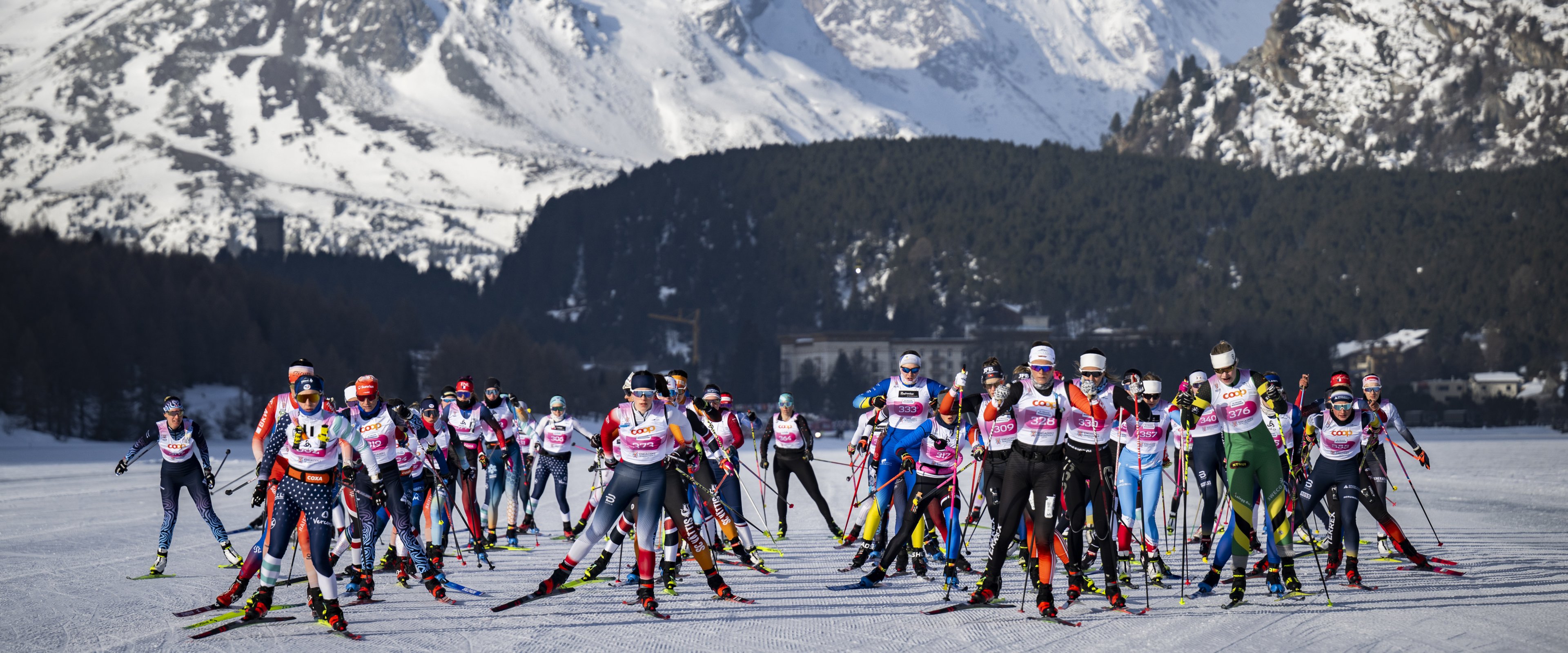 Marathon de ski de l'Engadine 2026 – Récupération avec vue