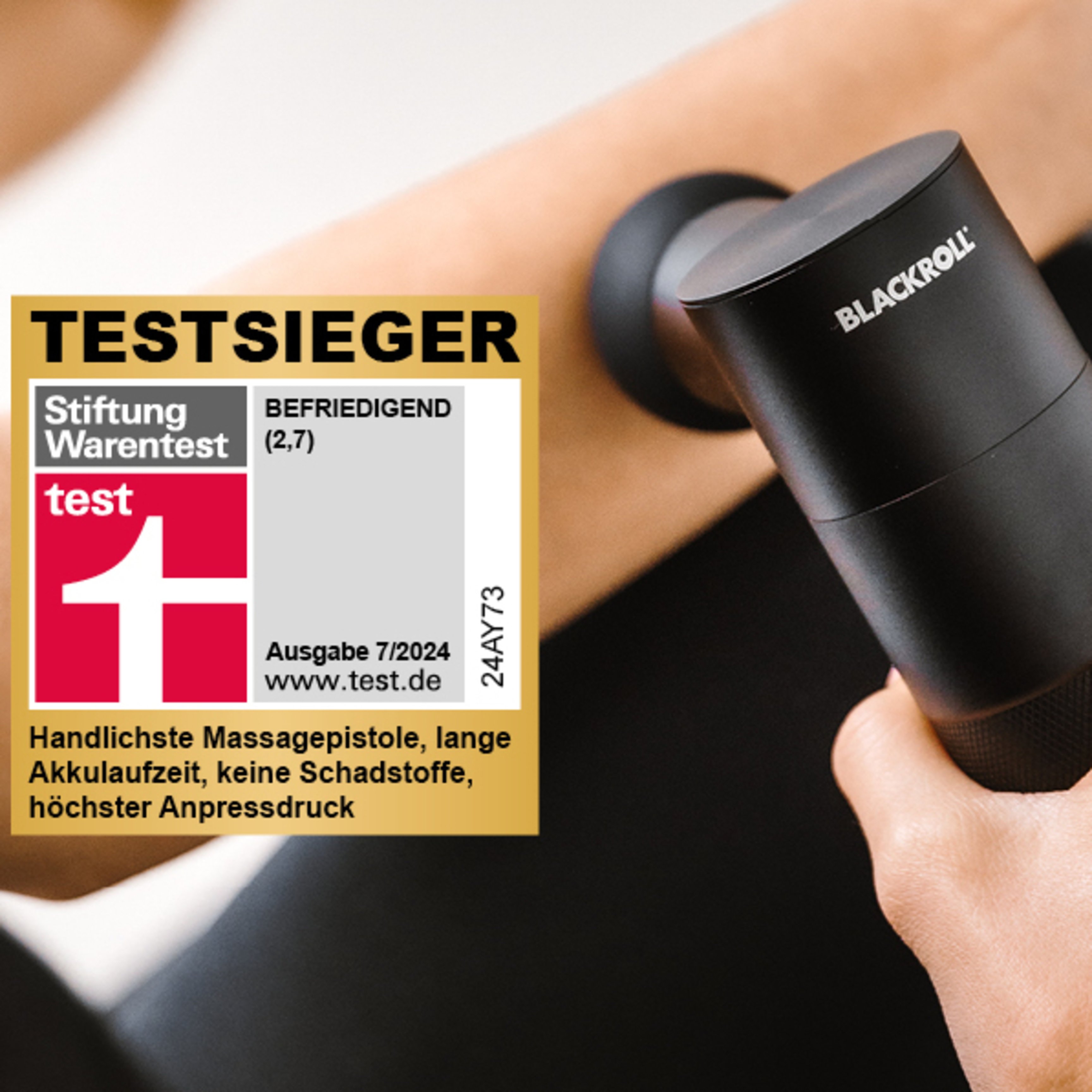 « BLACKROLL FASCIA GUN – Le choix n° 1 de Stiftung Warentest
