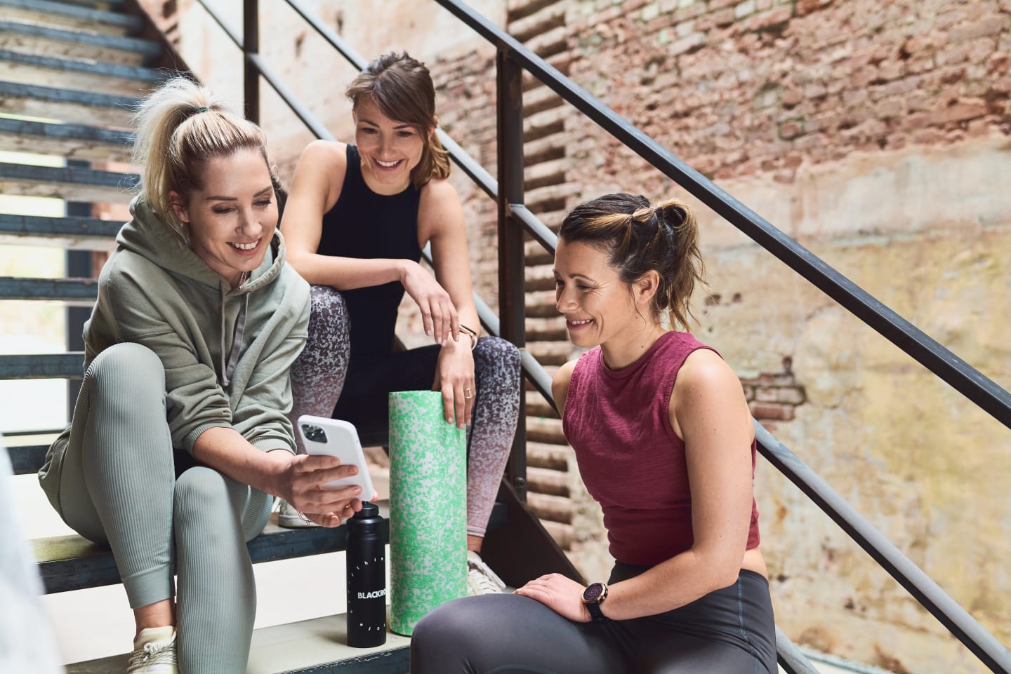 Bewegungsanalyse Frauen mit Handy