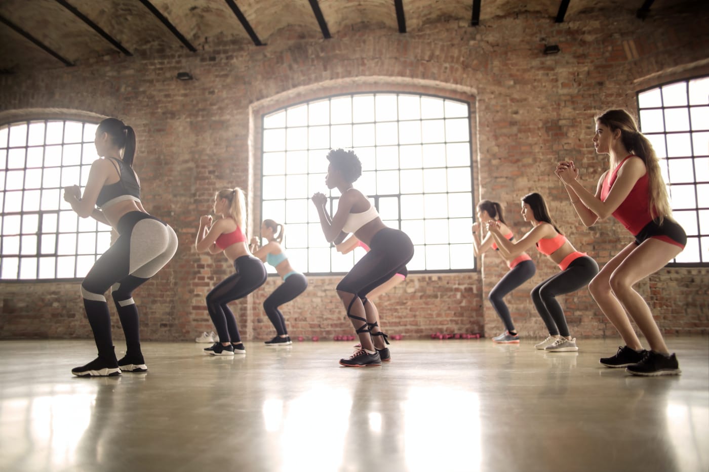 Junge Frauen beim Sport