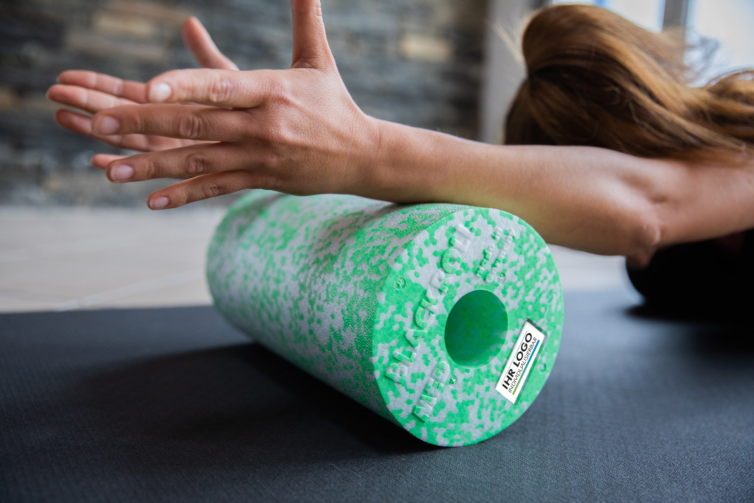 Logobeispiel Co-Branding Faszienrolle MED