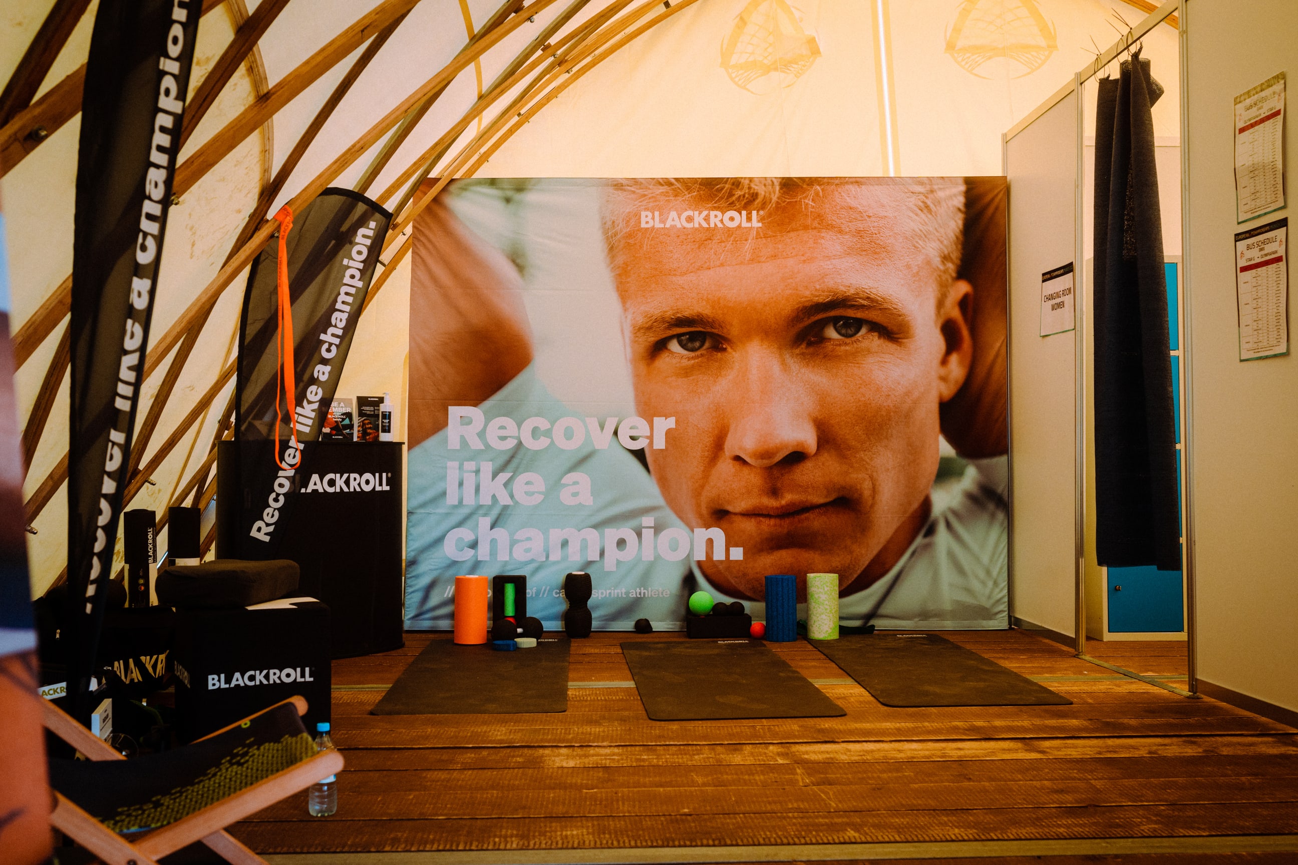 BLACKROLL Recovery Area für die Athlet:innen