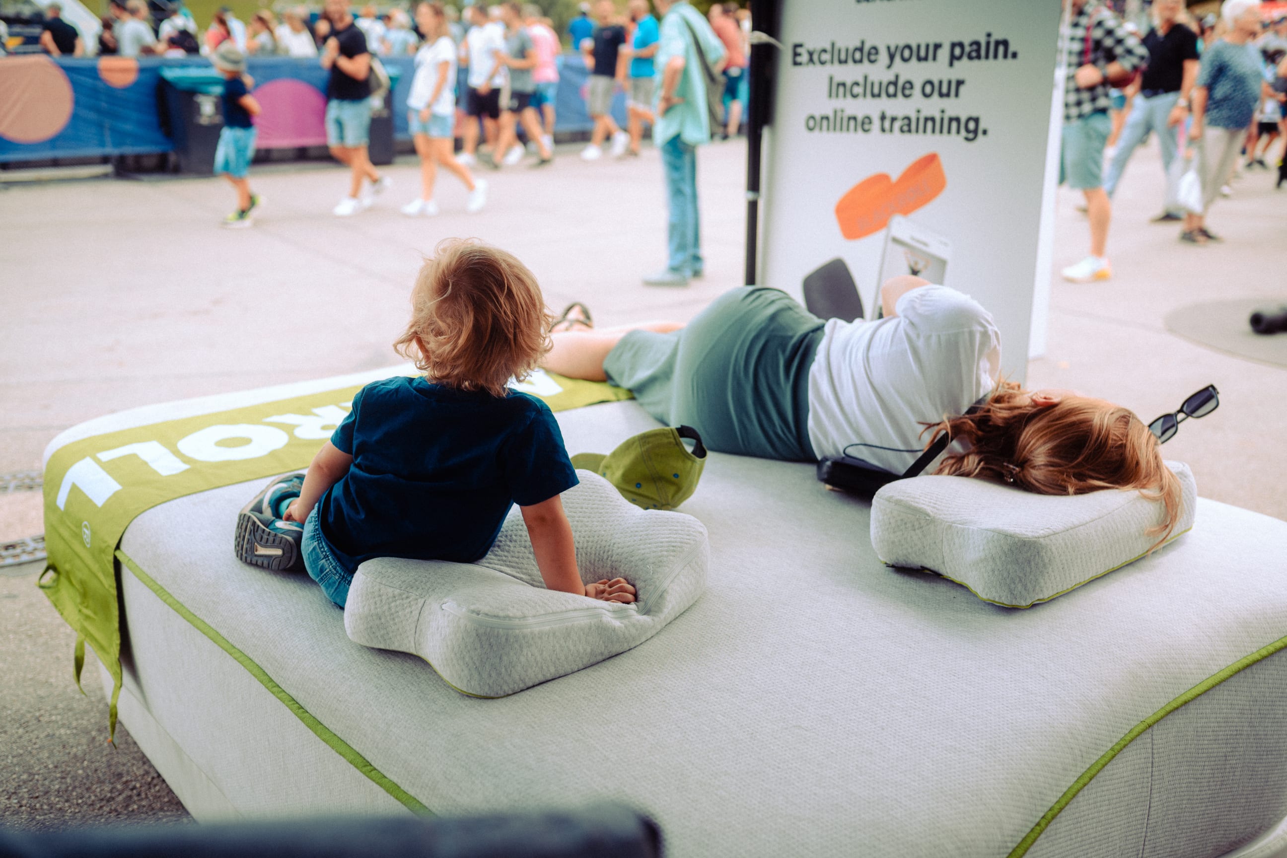 Das RECOVERY PILLOW wird fleißig getestet