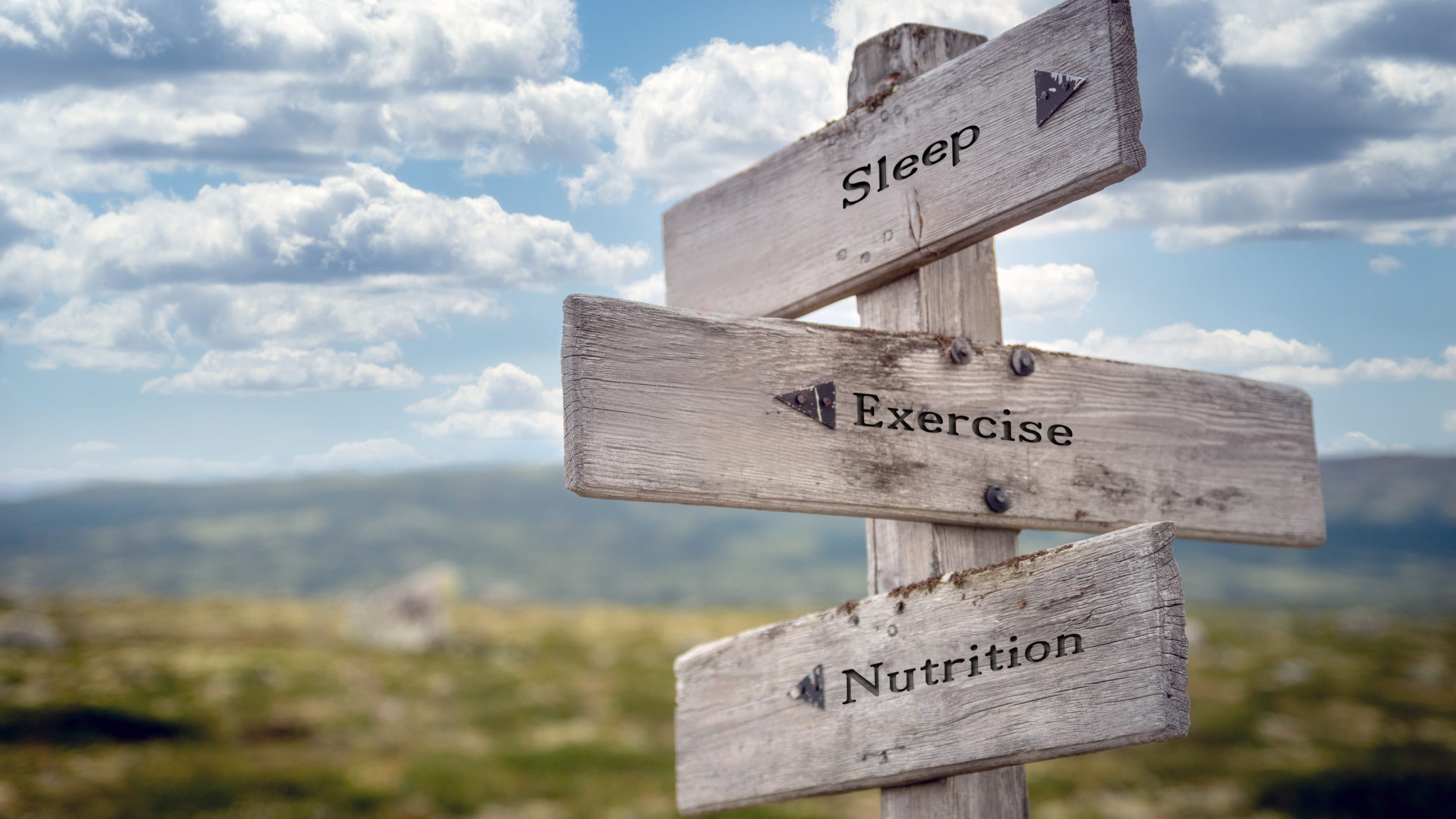 Sleep exercise nutrition