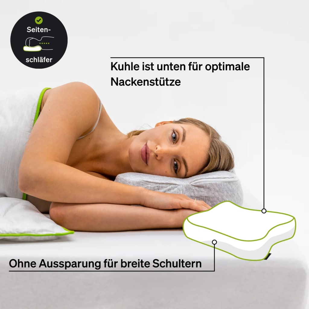 Für Seitenschläfer mit breiten Schultern