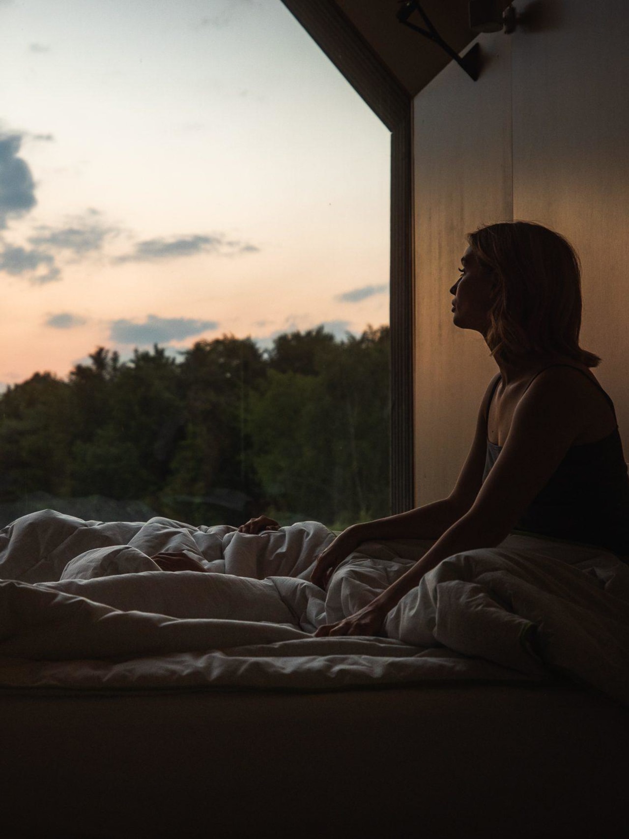 Dunkles Schlafzimmer