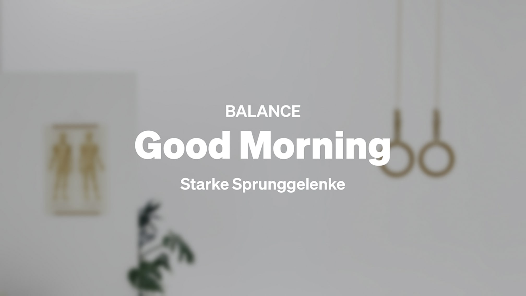Good Morning Übung