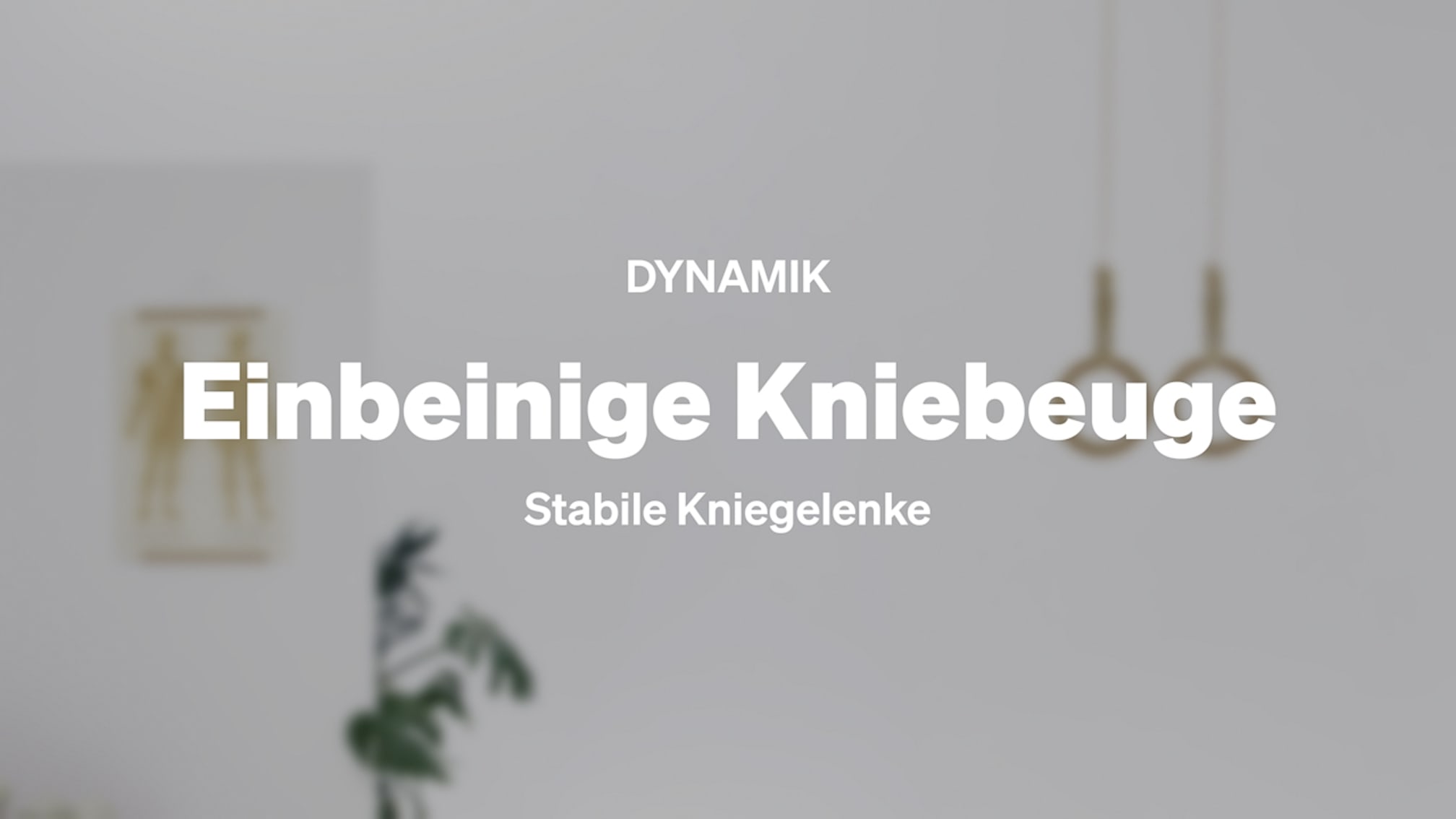 Einbeinige Kniebeuge