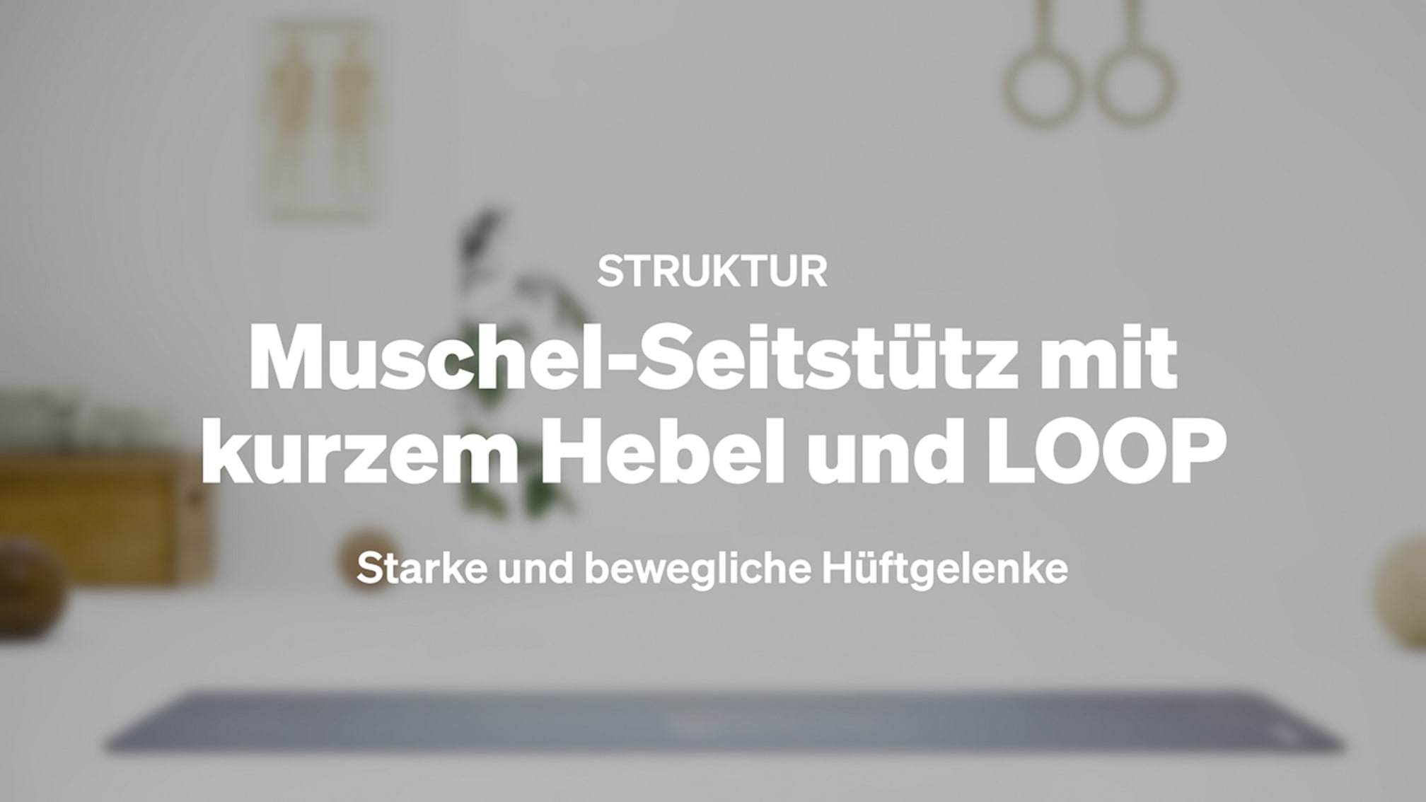 Muschel-Seitstütz mit kurzem Hebel und LOOP