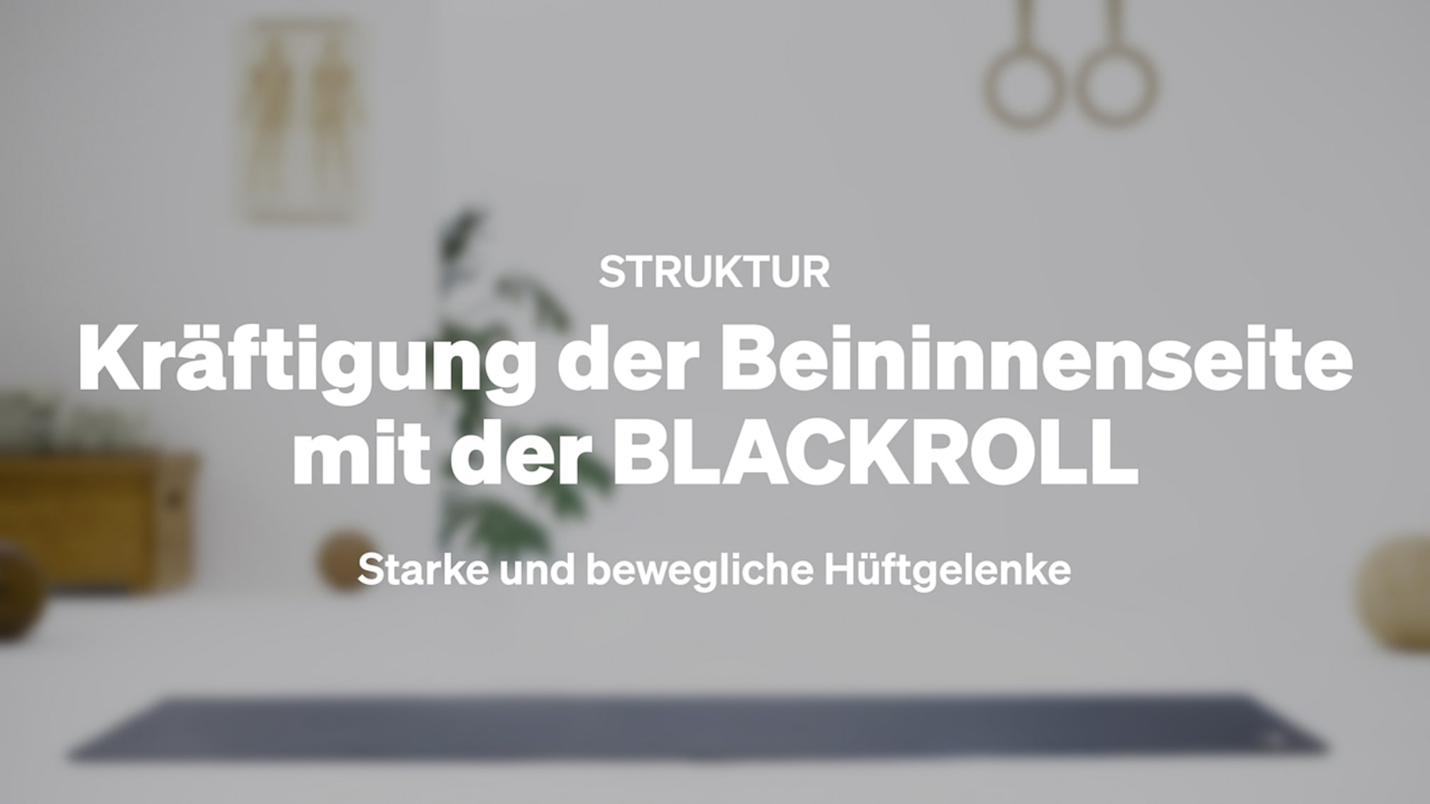 Kräftigung der Beininnenseite mit der BLACKROLL