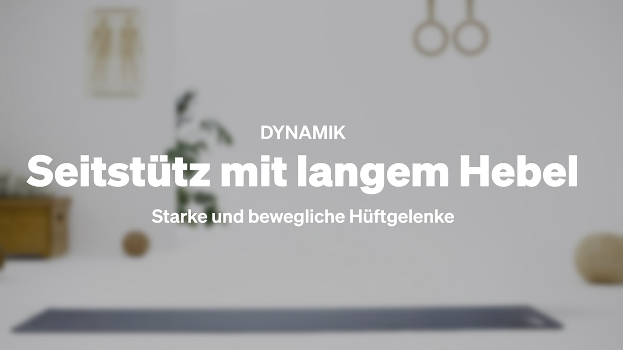 Seitstuetz mit langem Hebel