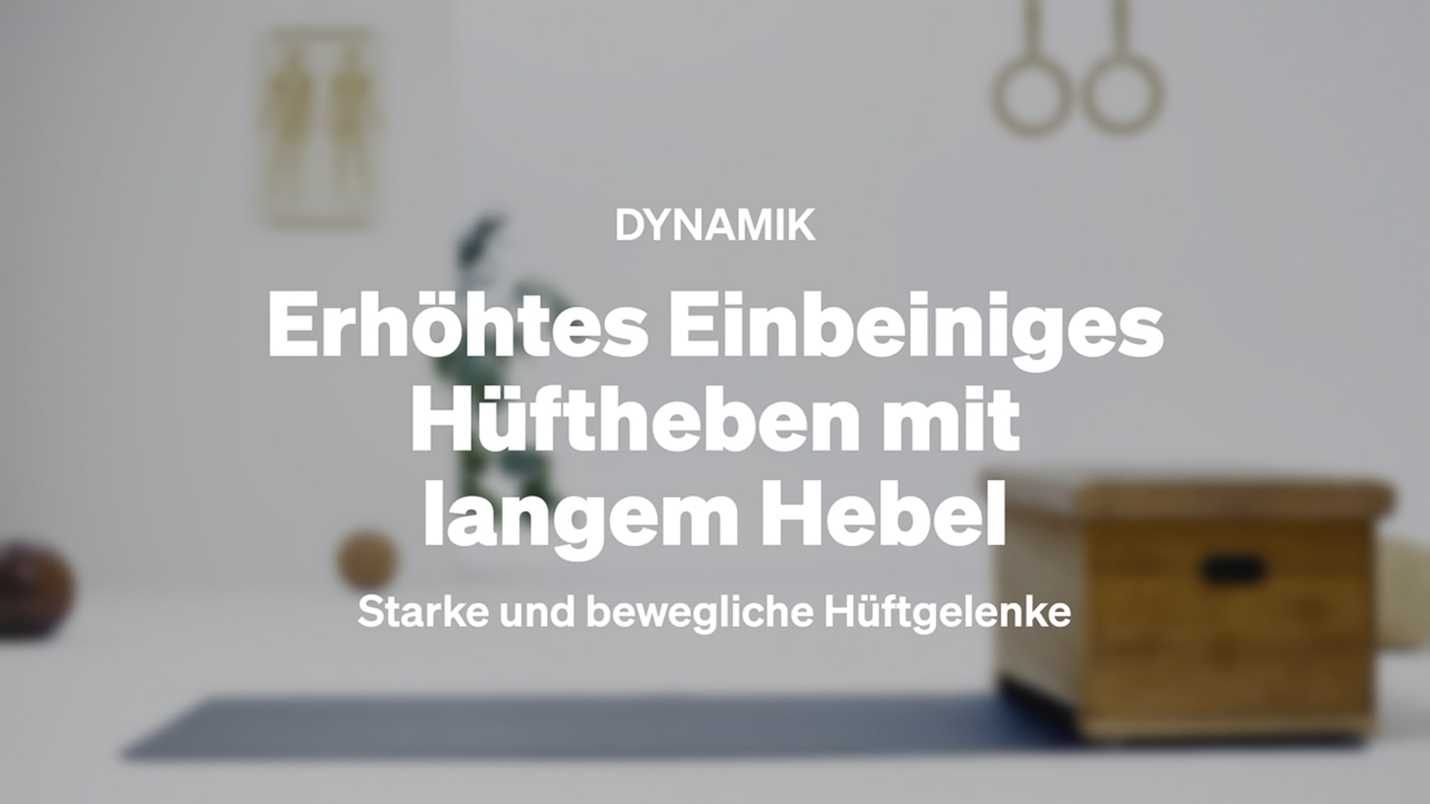 Erhoehtes Einbeiniges Hueftheben mit langem Hebel