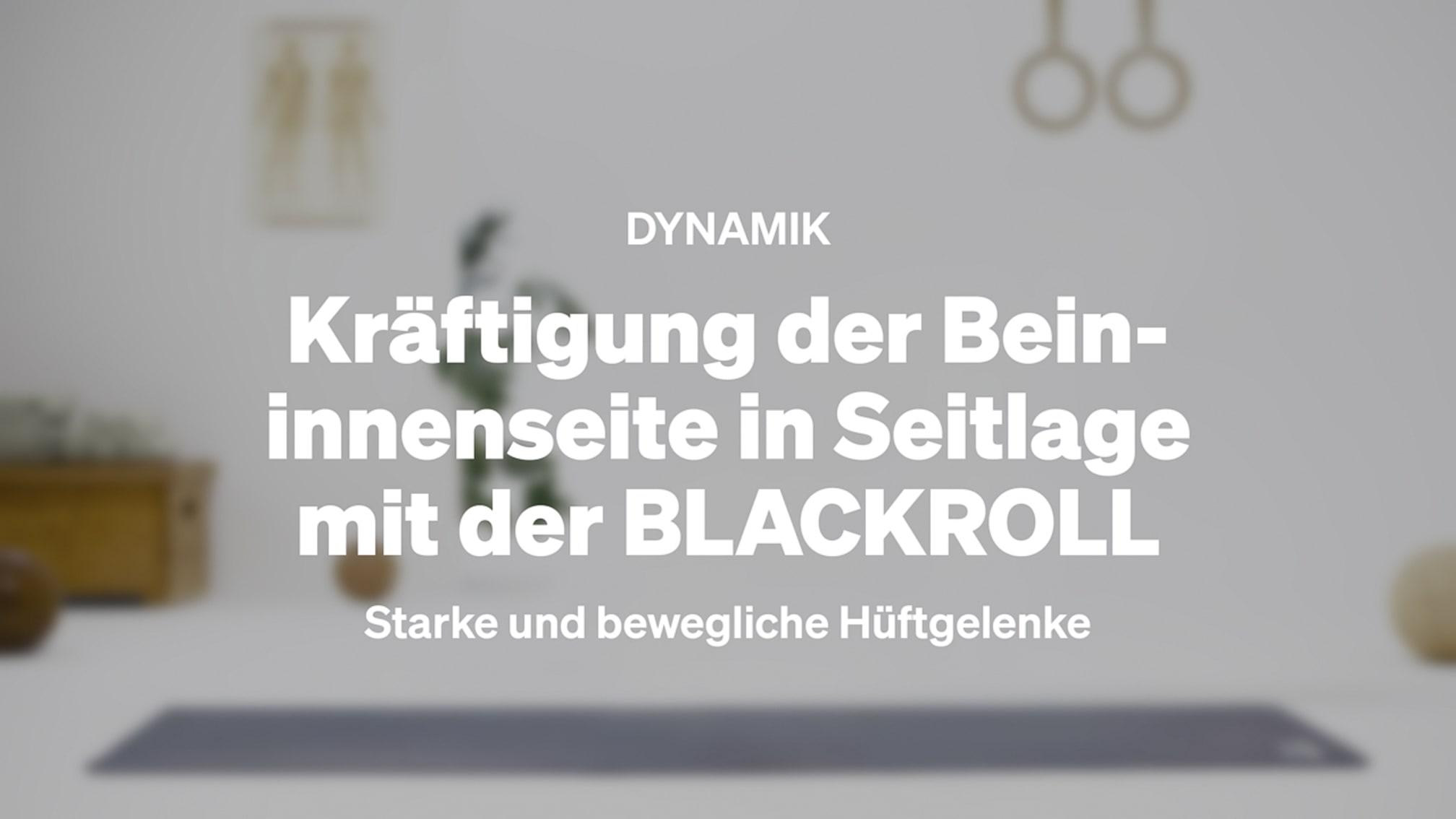 Kraeftigung der Beininnenseite in Seitlage mit der BLACKRROLL
