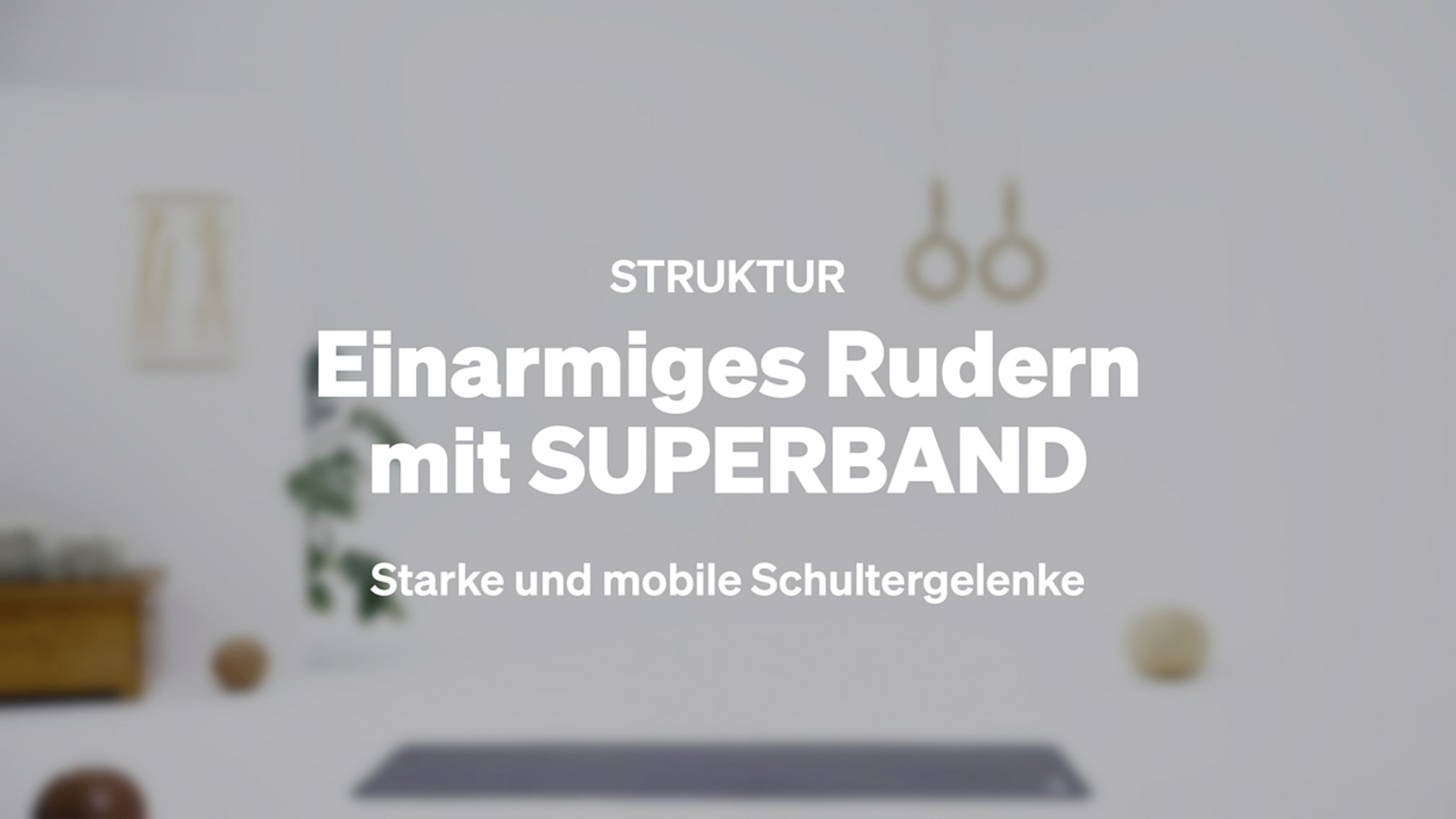 Einarmiges Rudern mit SUPERBAND