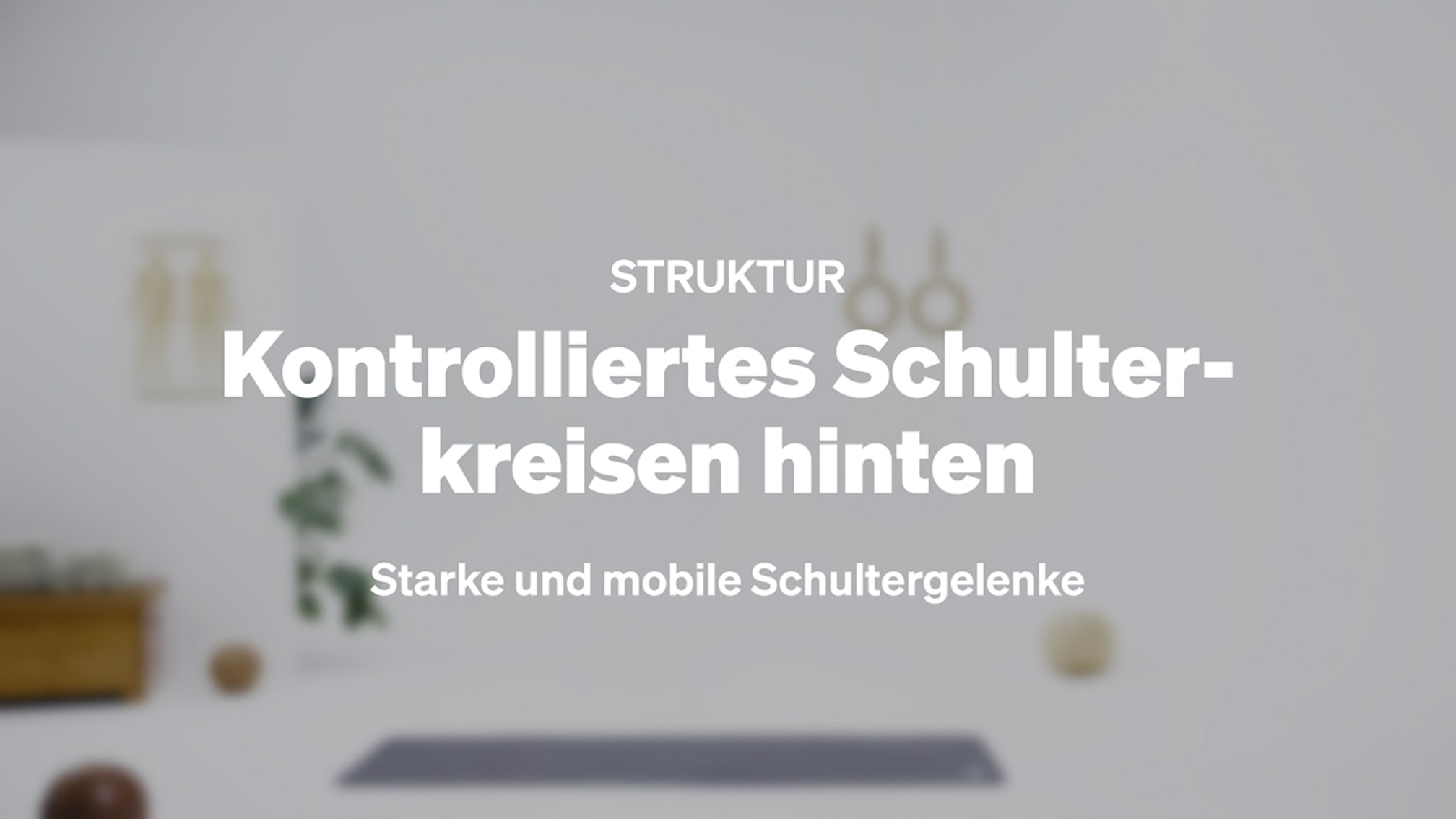Kontrolliertes Schulterkreisen hinten