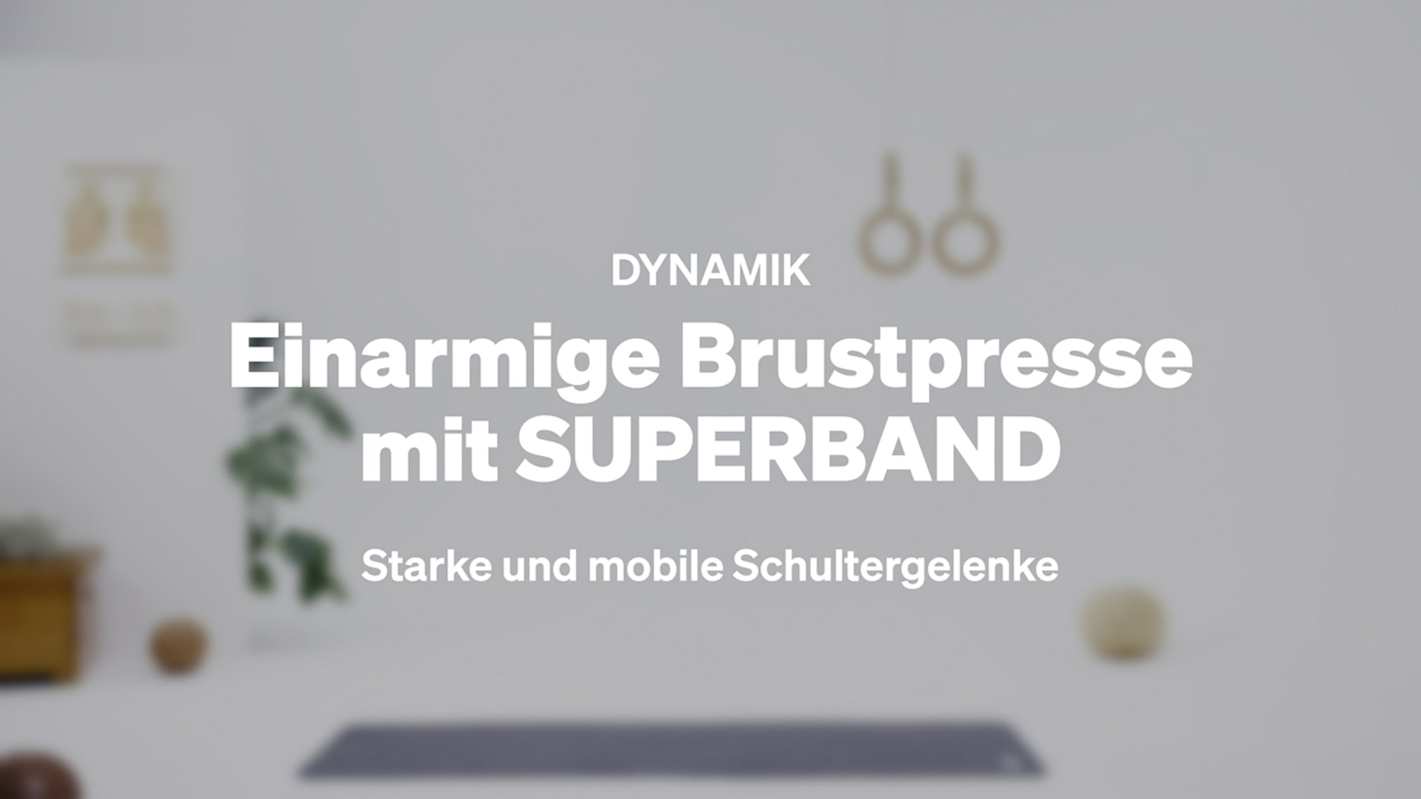 Einarmige Brustpresse mit SUPERBAND