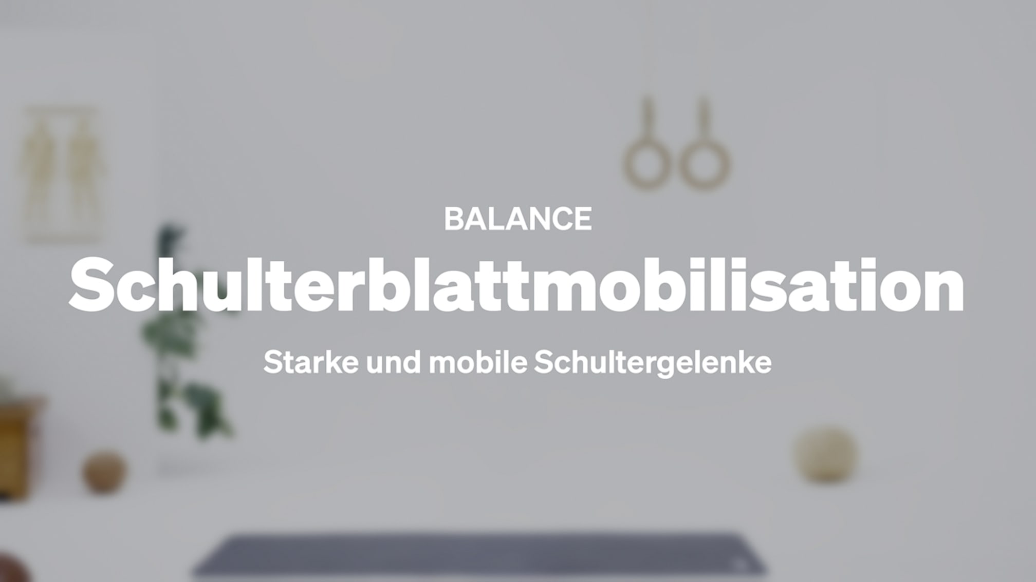 Schulterblattmobilisation