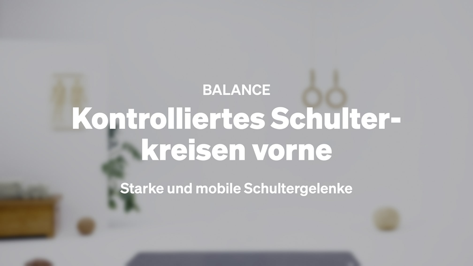 Kontrolliertes Schulterkreisen vorne