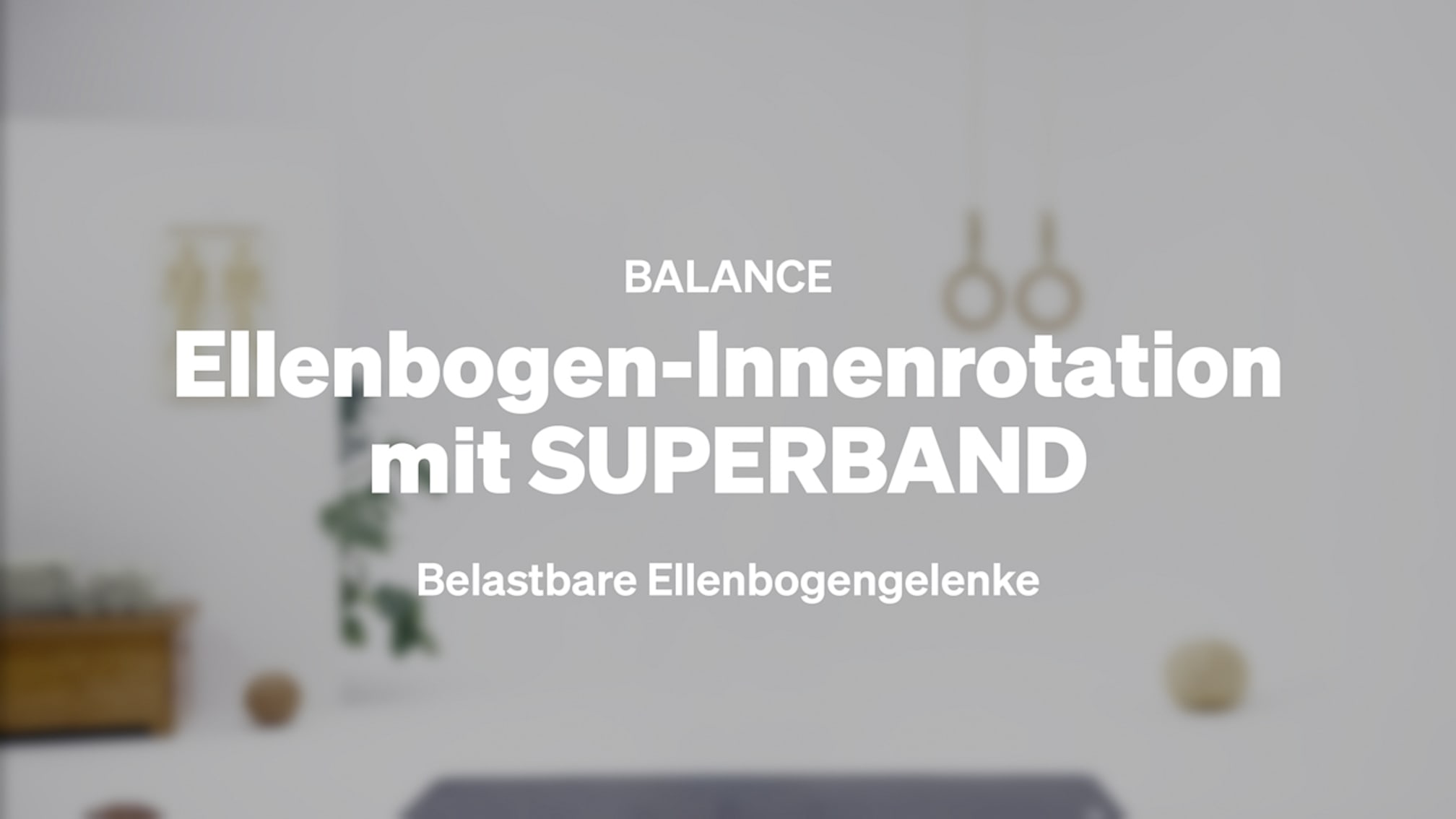 Ellenbogen-Innenrotation mit SUPERBAND
