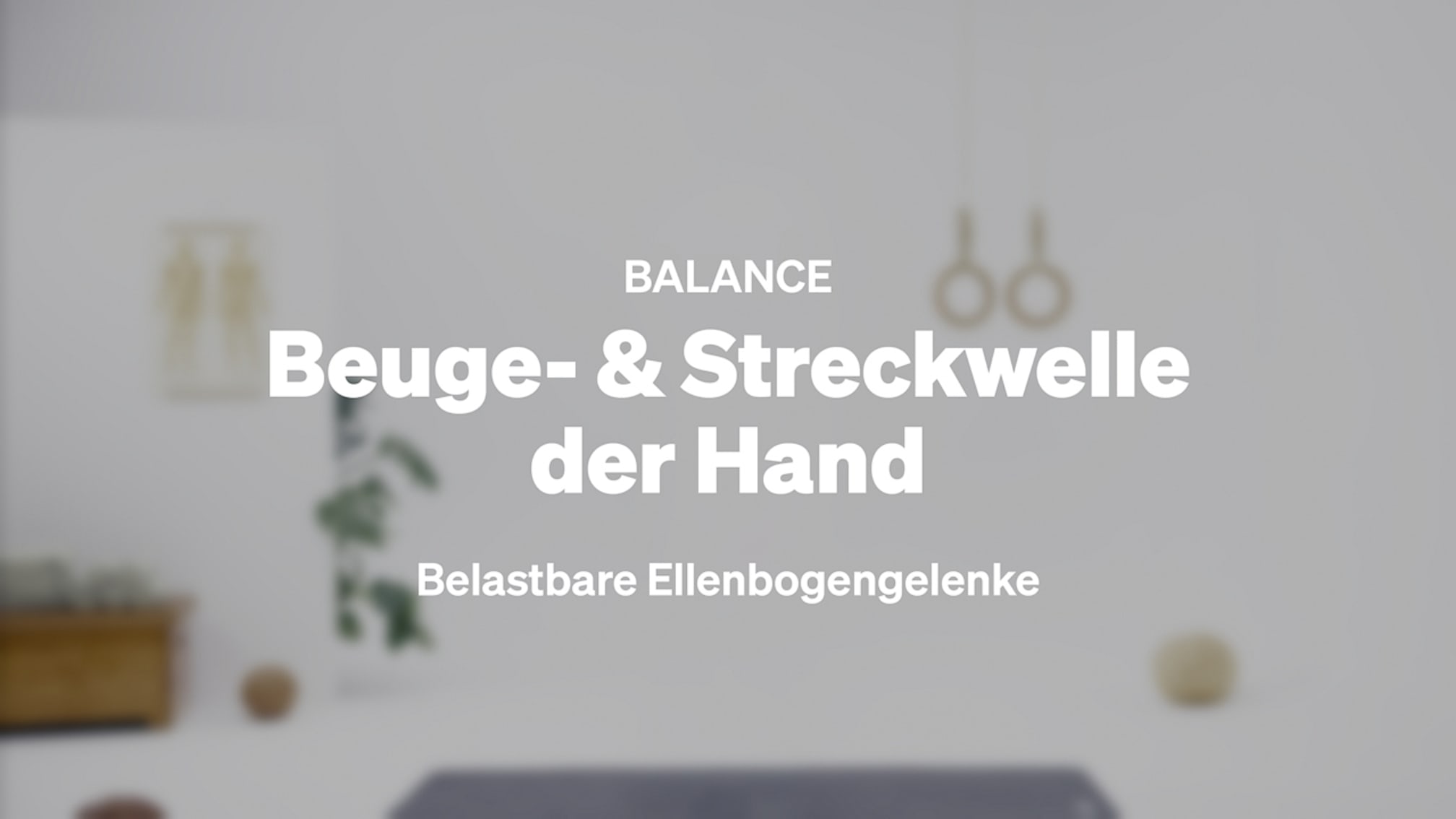 Beuge- und Streckwelle der Hand