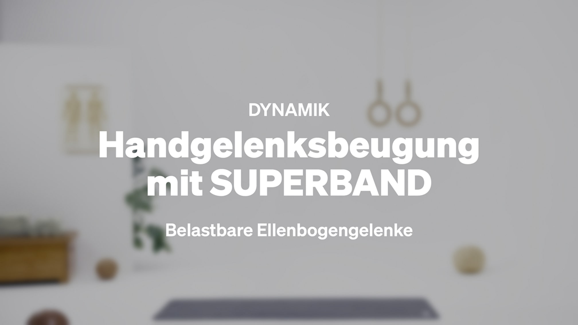 Handgelenksbeugung mit SUPERBAND
