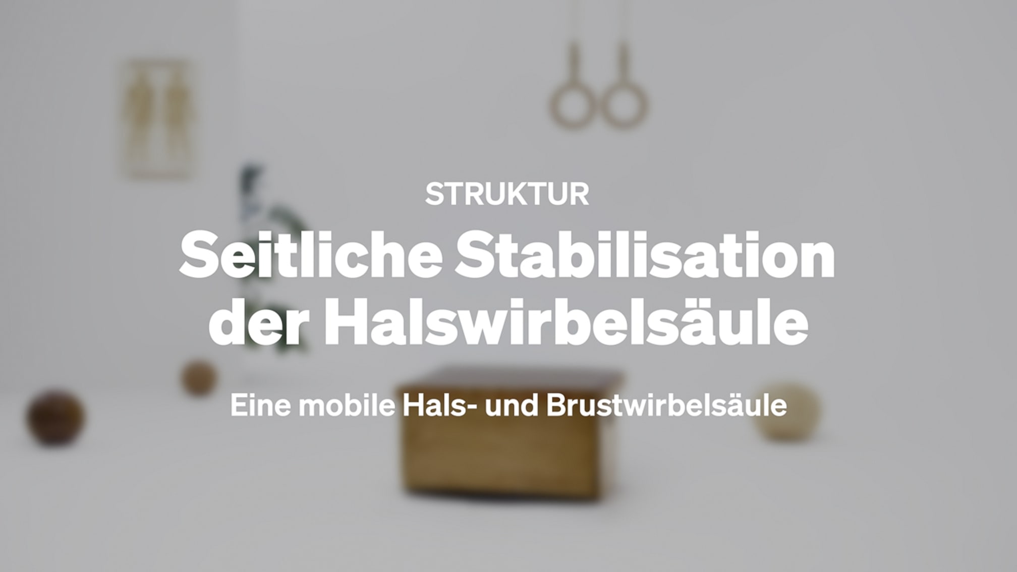 Seitliche Stabilisation der Halswirbelsäule