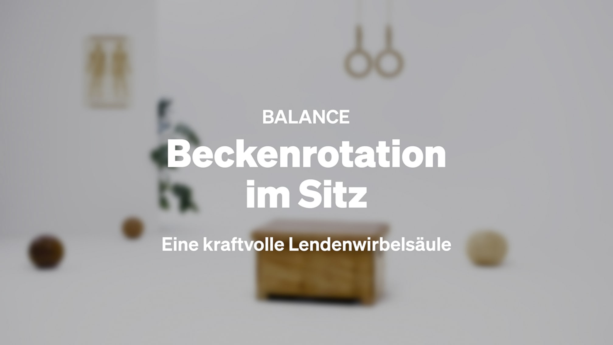 Beckenrotation im Sitz