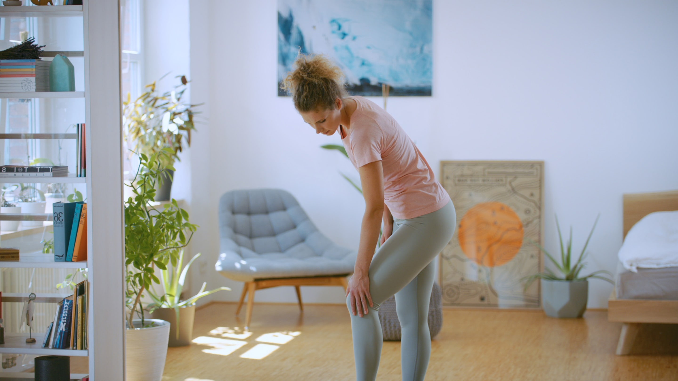 Schmerz Übungsroutine beim Läuferknie