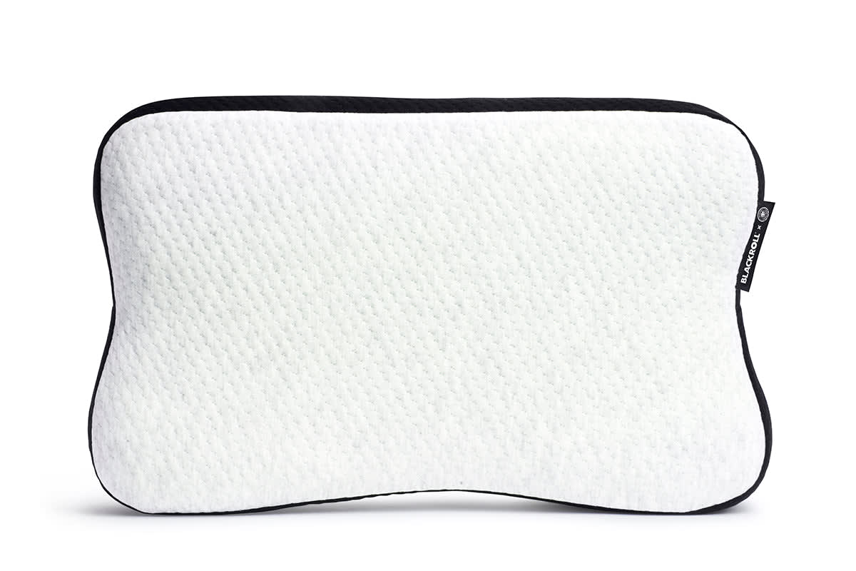 DFB Pillow Case Original Kissenbezug für das BLACKROLL Recovery Pillow, weißer Bezug mit schwarzem Rand und DFB Label