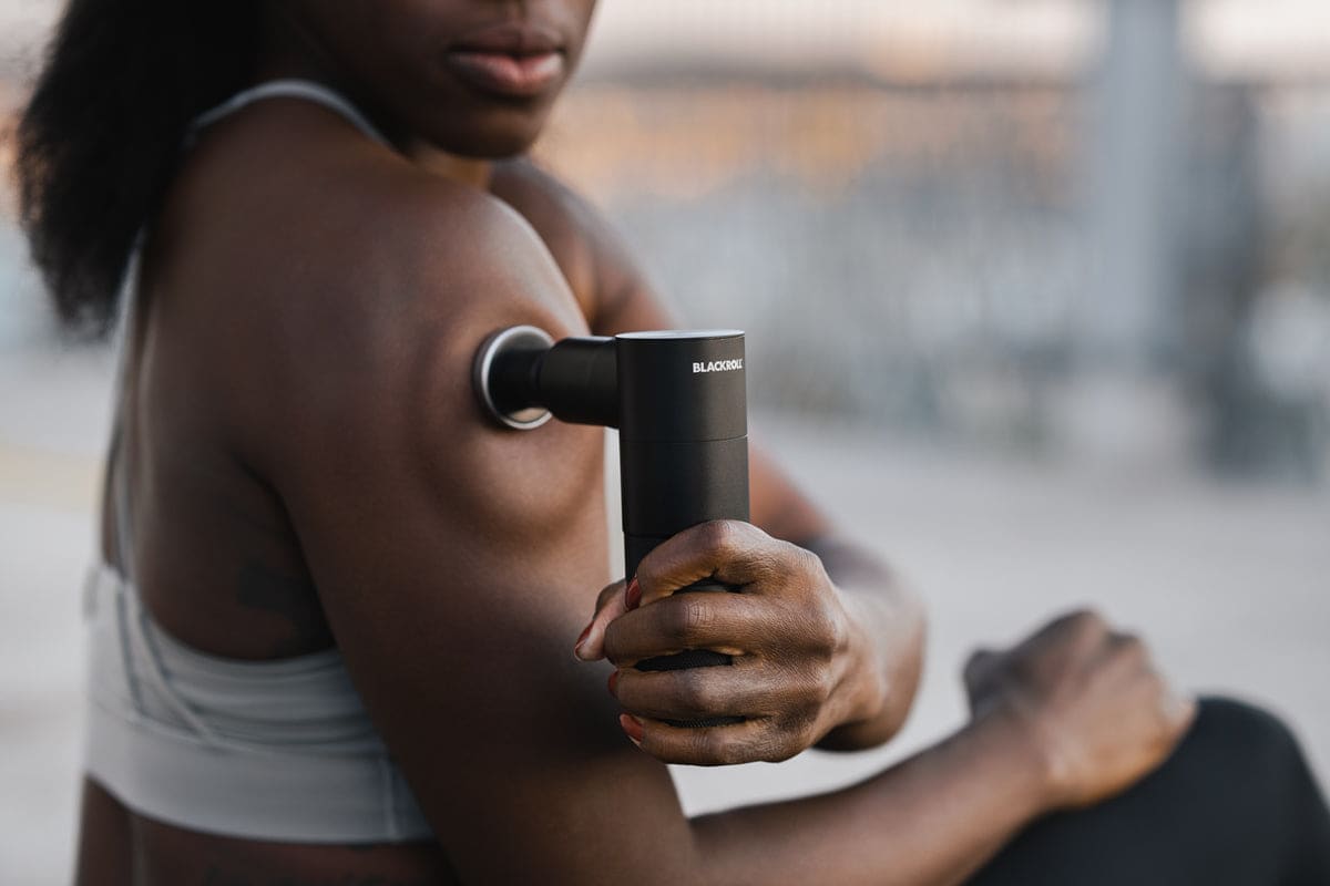 Blackroll Massagepistole Übung Waden