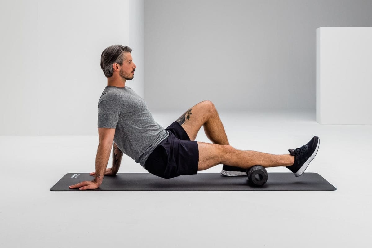 blackroll faszienrolle twin wade übung