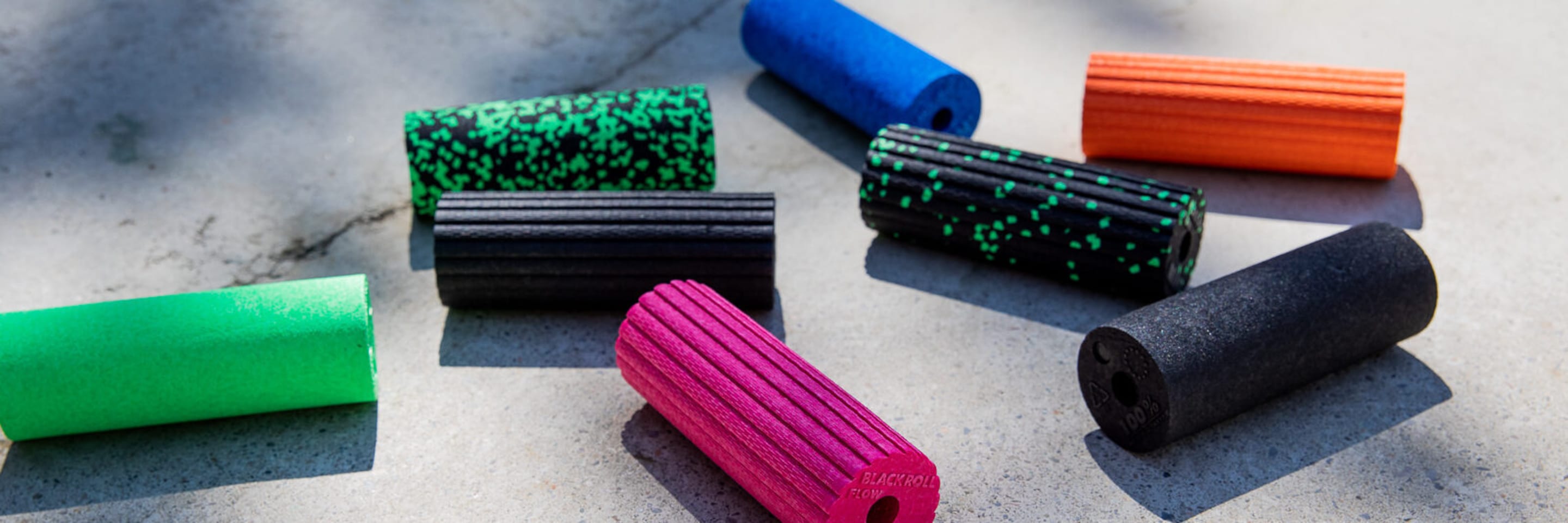 mini foam roller in different colours