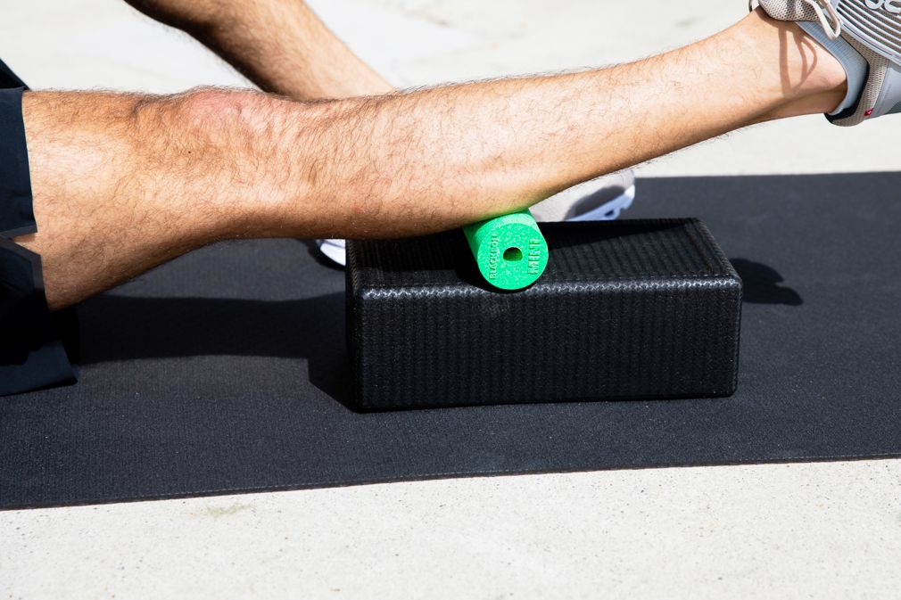 Faszienrolle Richtung rollen