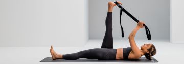 √Yoga Gürtel Fitness Yogagurt Elastisch Yogagürtel Umweltschutz Yoga Strecken 