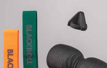 Set Tools gegen Knieschmerzen aus der Blackroll Knee Box